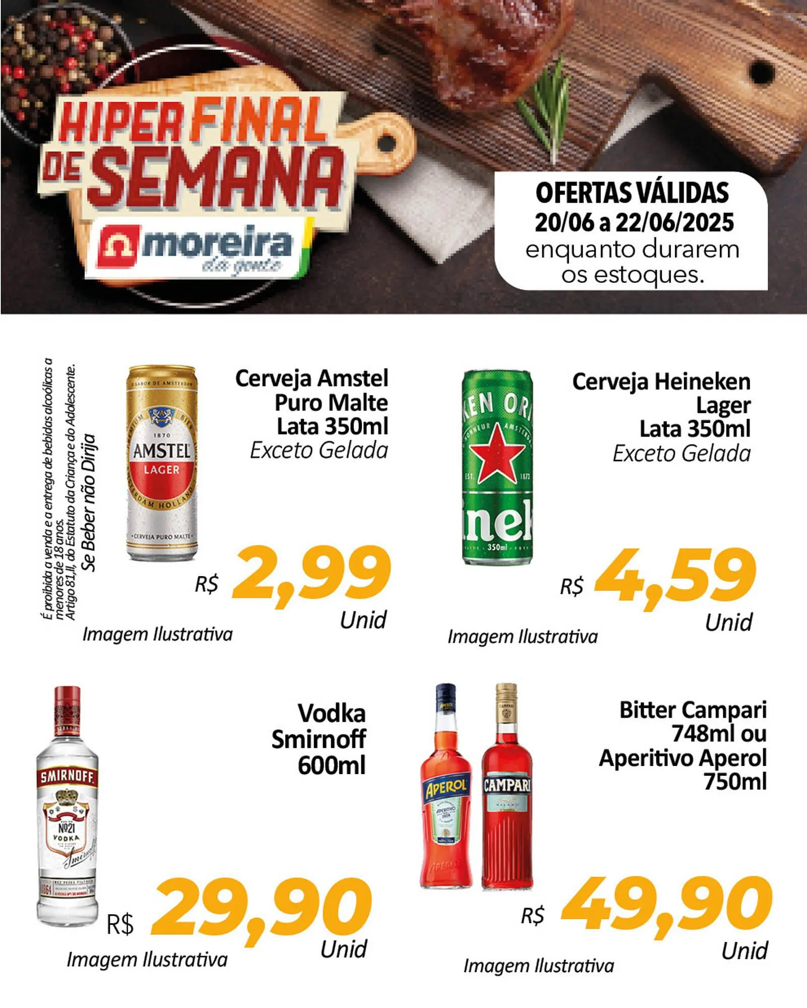 Encarte de Catálogo Hiper Moreira 20 de junho até 22 de junho 2025 - Pagina 1