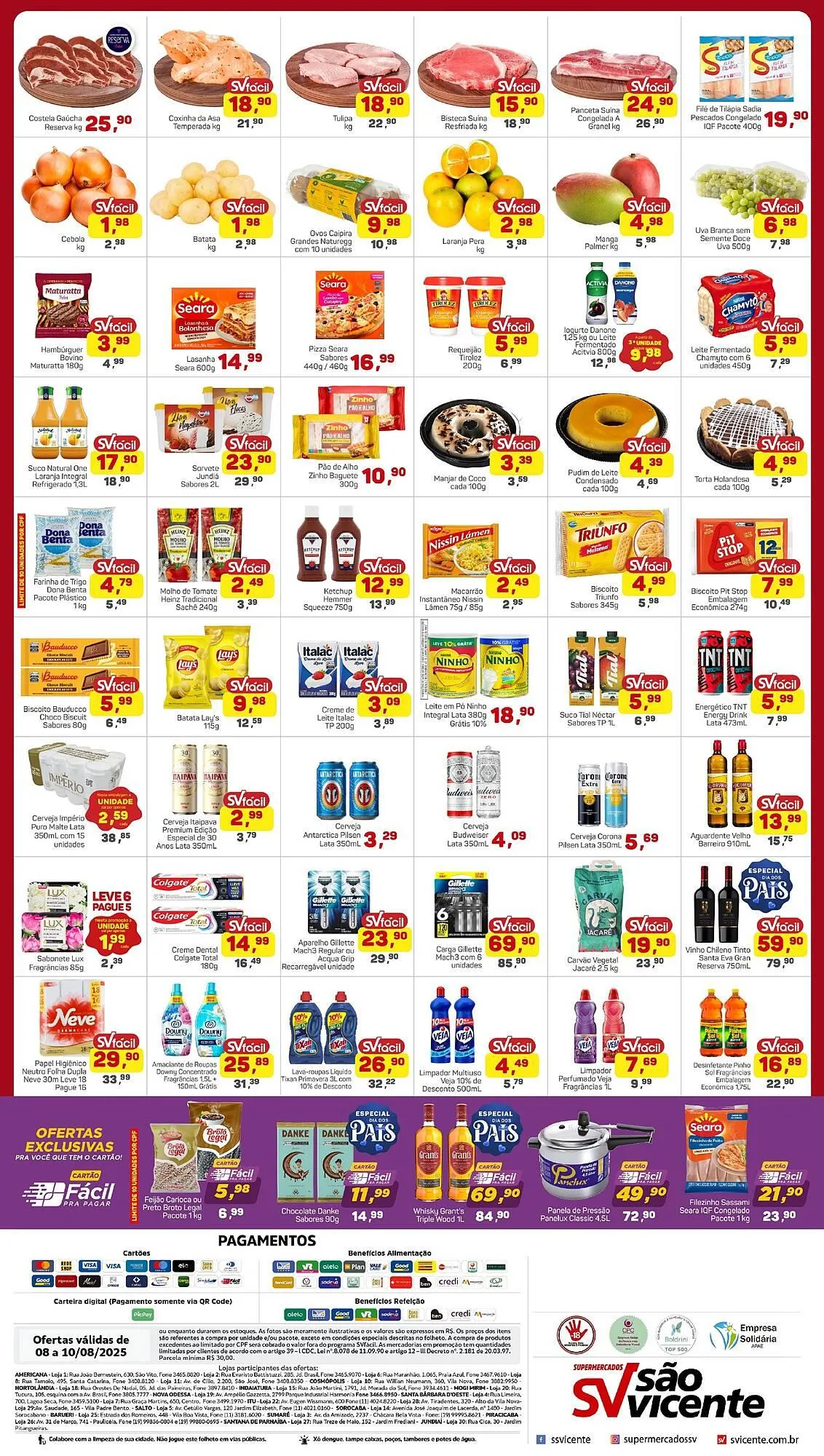Encarte de Catálogo Supermercados São Vicente 8 de agosto até 10 de agosto 2025 - Pagina 2