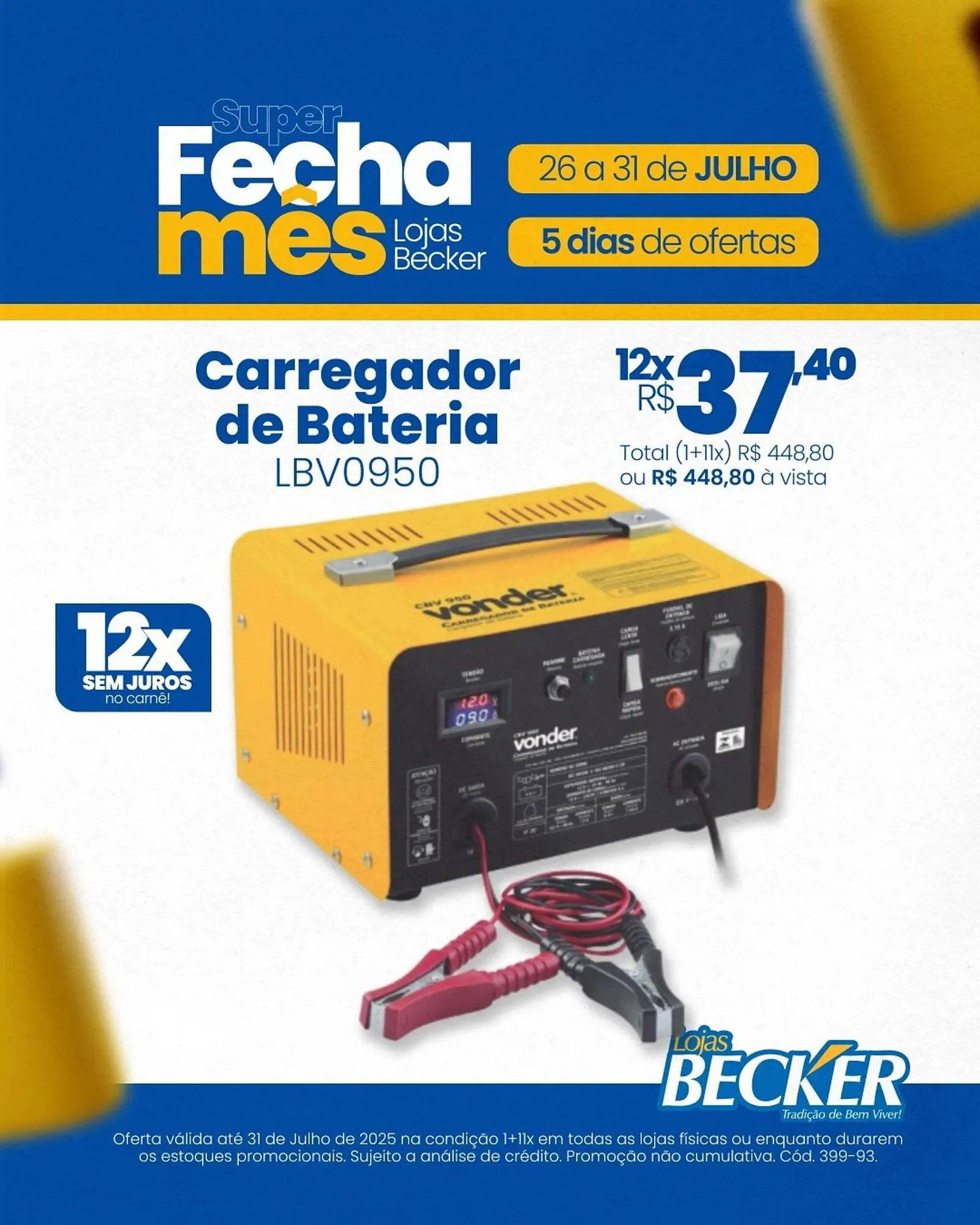 Encarte de Catálogo Lojas Becker 29 de julho até 31 de julho 2025 - Pagina 1