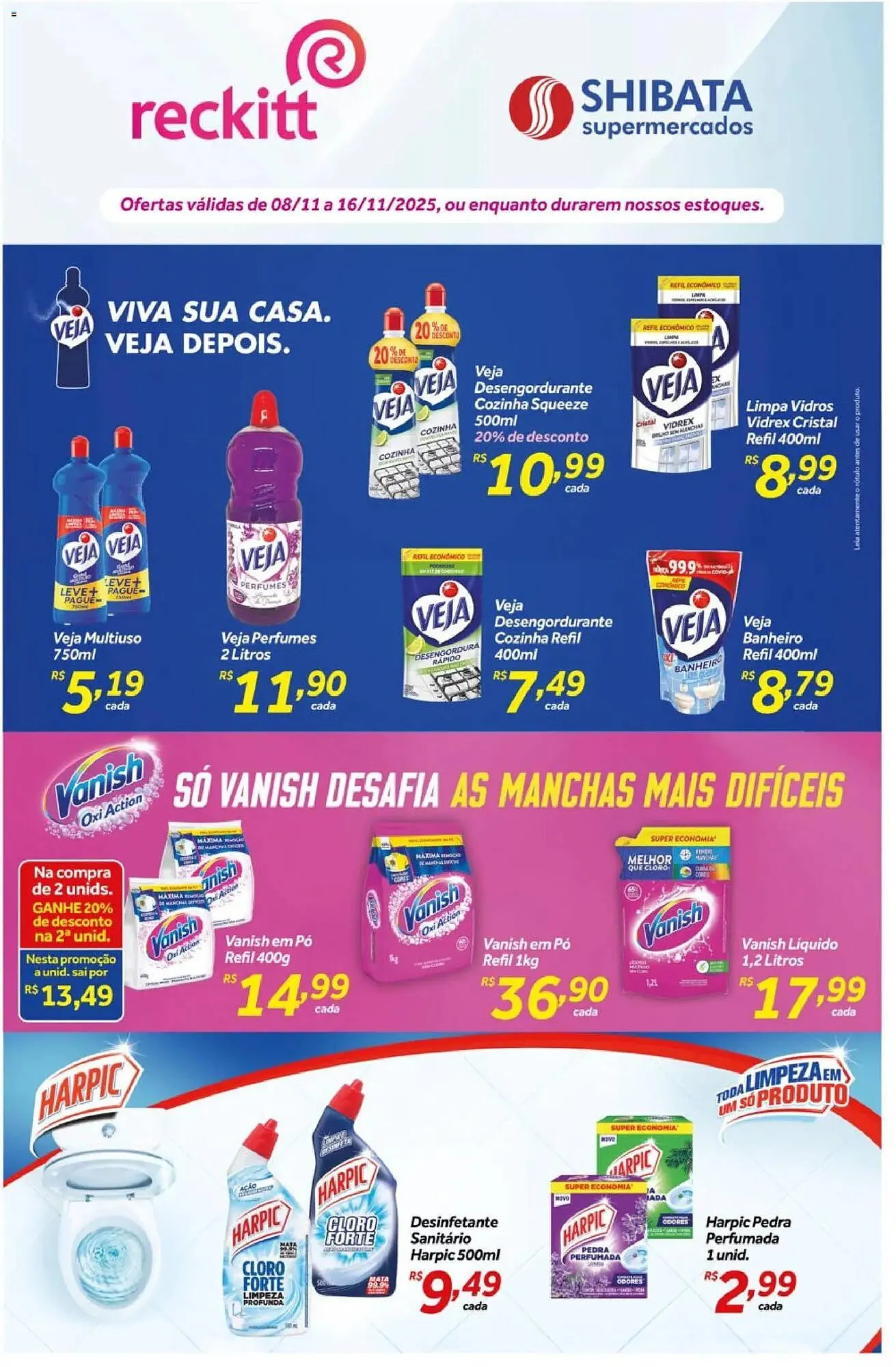 Encarte de Folheto Shibata Supermercados 8 de novembro até 16 de novembro 2025 - Pagina 1