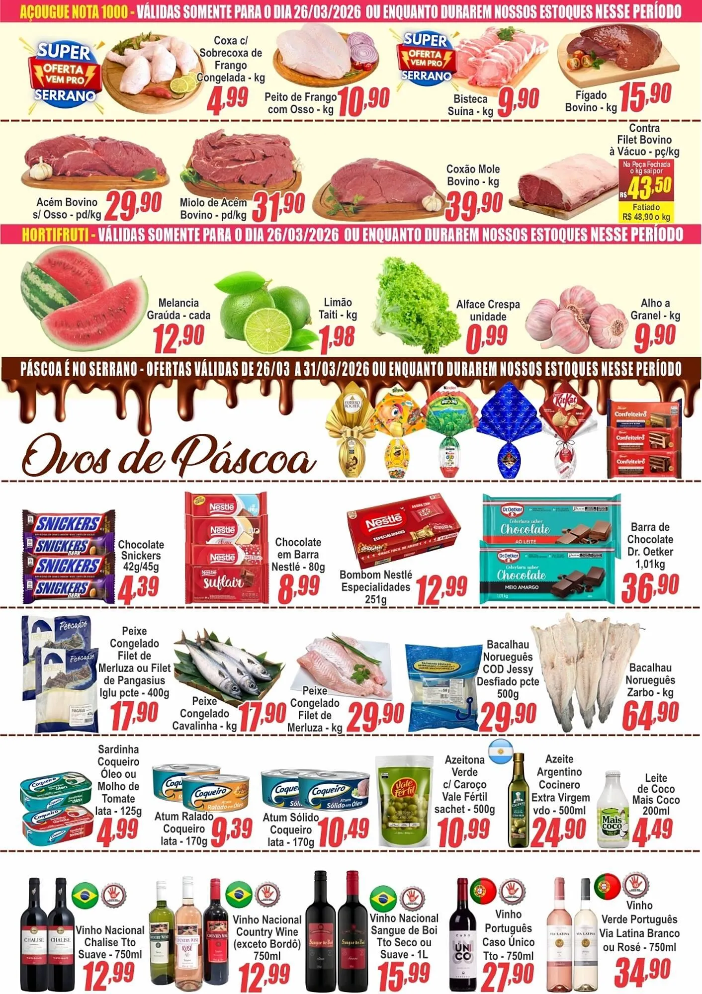 Encarte de Catálogo Serrano Supermercado 24 de março até 26 de março 2026 - Pagina 2