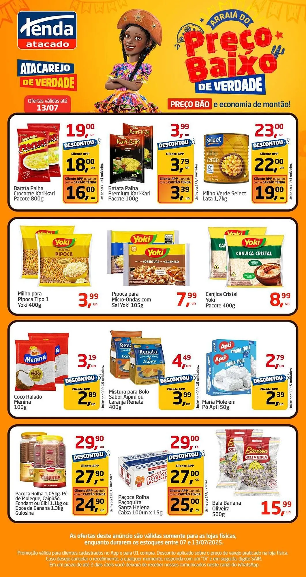 Encarte de Catálogo Tenda Atacado 7 de julho até 13 de julho 2025 - Pagina 1