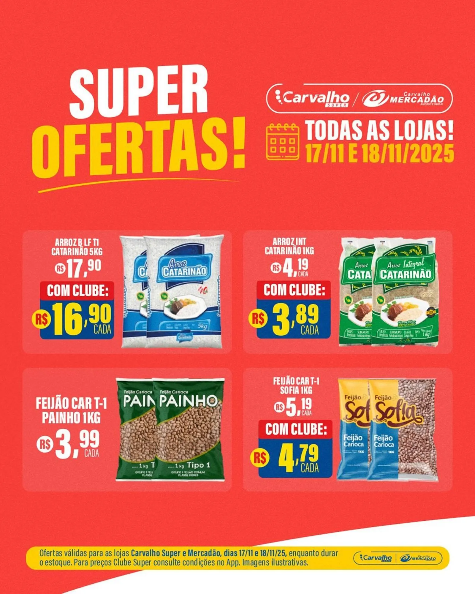 Encarte de Catálogo Carvalho Supermercado 17 de novembro até 18 de novembro 2025 - Pagina 1