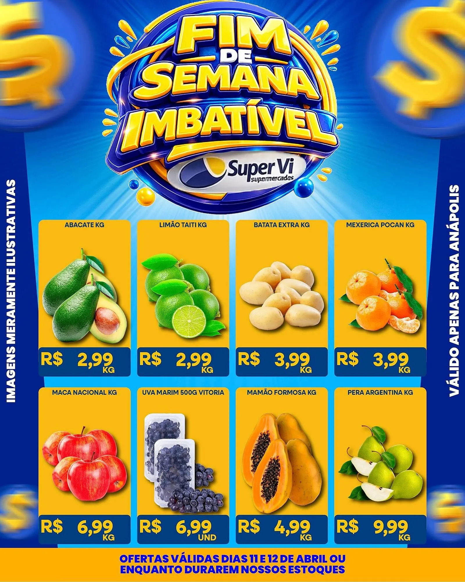 Encarte de Catálogo Super Vi Supermercados 11 de abril até 12 de abril 2026 - Pagina 1