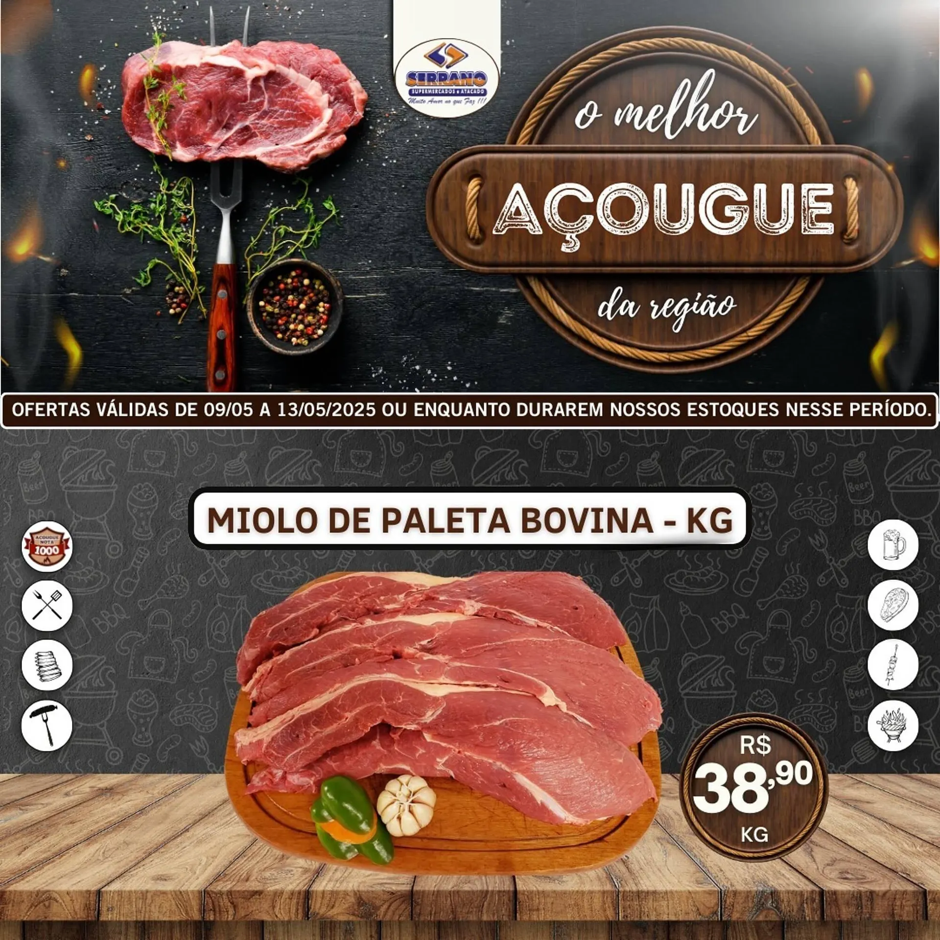 Encarte de Catálogo Serrano Supermercado 10 de maio até 13 de maio 2025 - Pagina 3