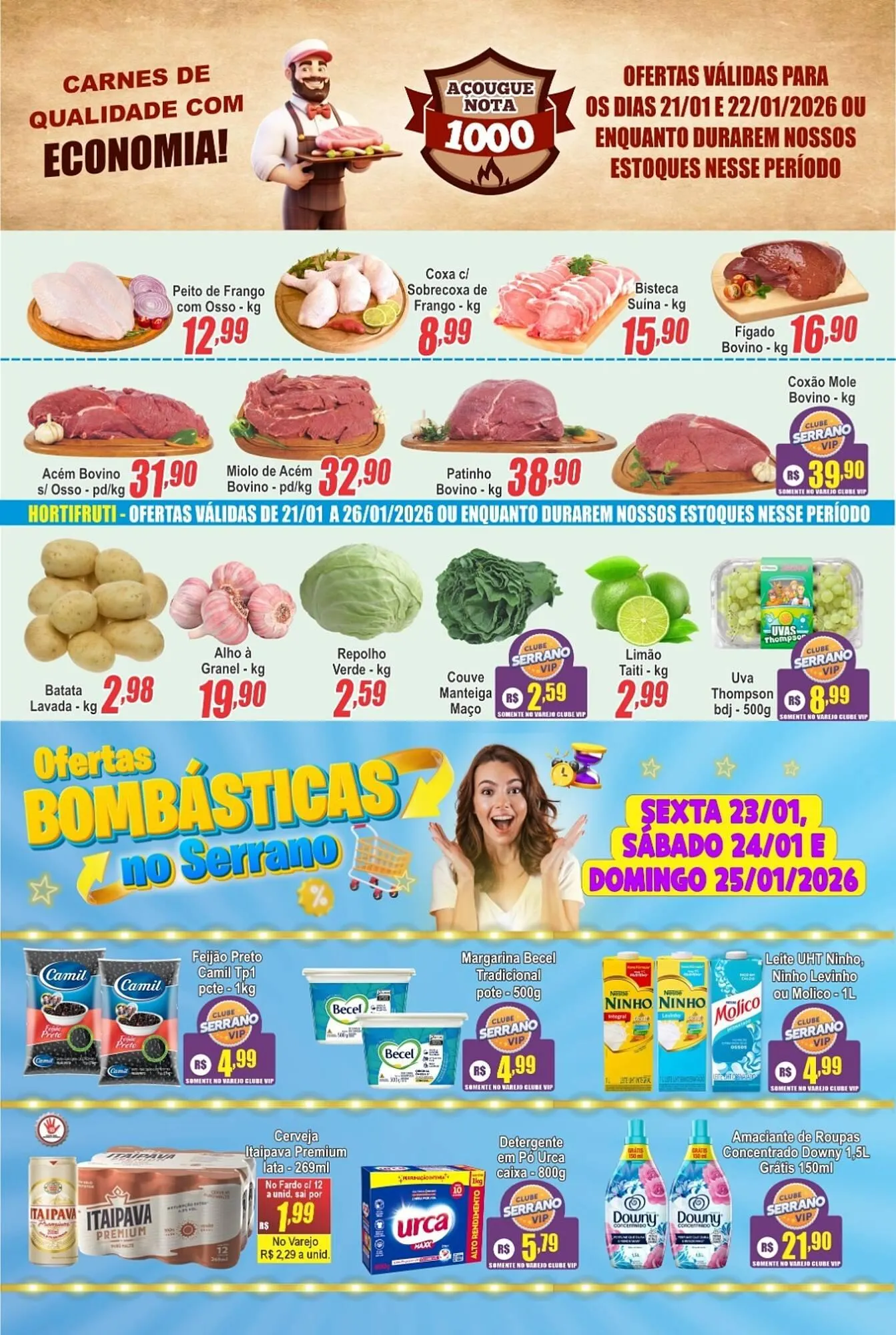 Encarte de Catálogo Serrano Supermercado 21 de janeiro até 22 de janeiro 2026 - Pagina 2