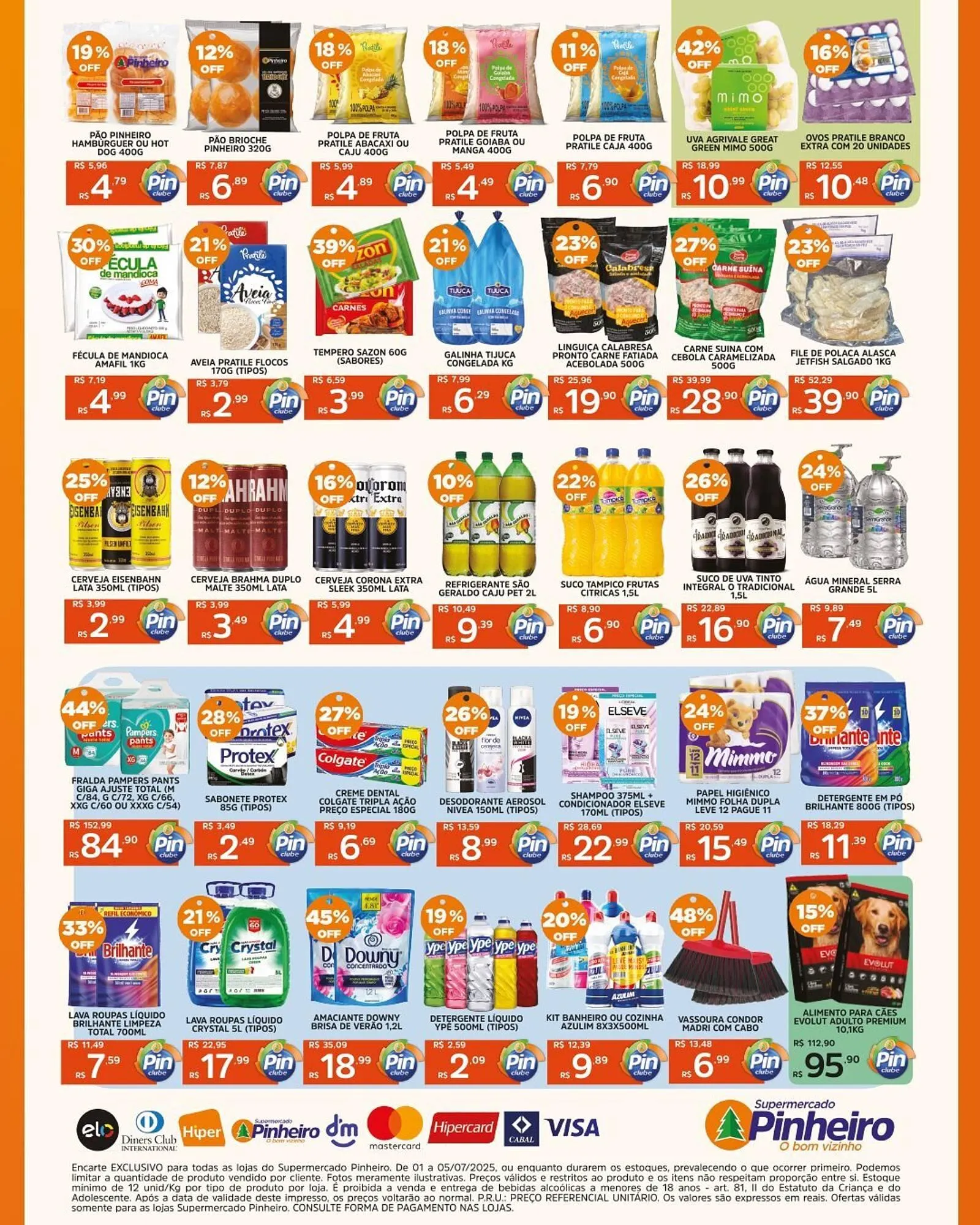 Encarte de Catálogo Pinheiro Supermercado 1 de julho até 5 de julho 2025 - Pagina 3
