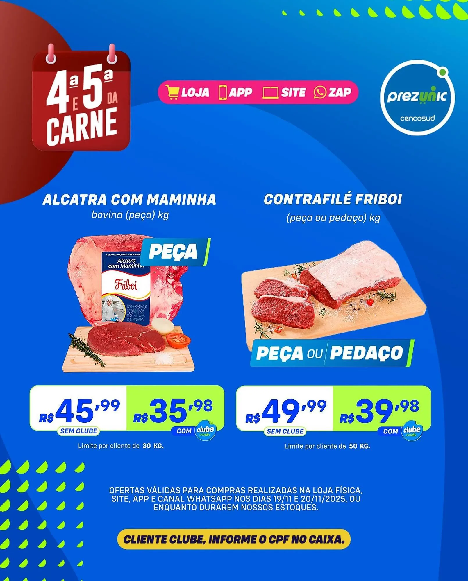 Encarte de Encarte Prezunic 18 de novembro até 20 de novembro 2025 - Pagina 1