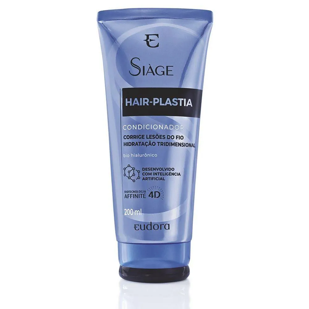 Condicionador Hair Plastia Siàge 200Ml Eudora - Hidratação Tridimensional