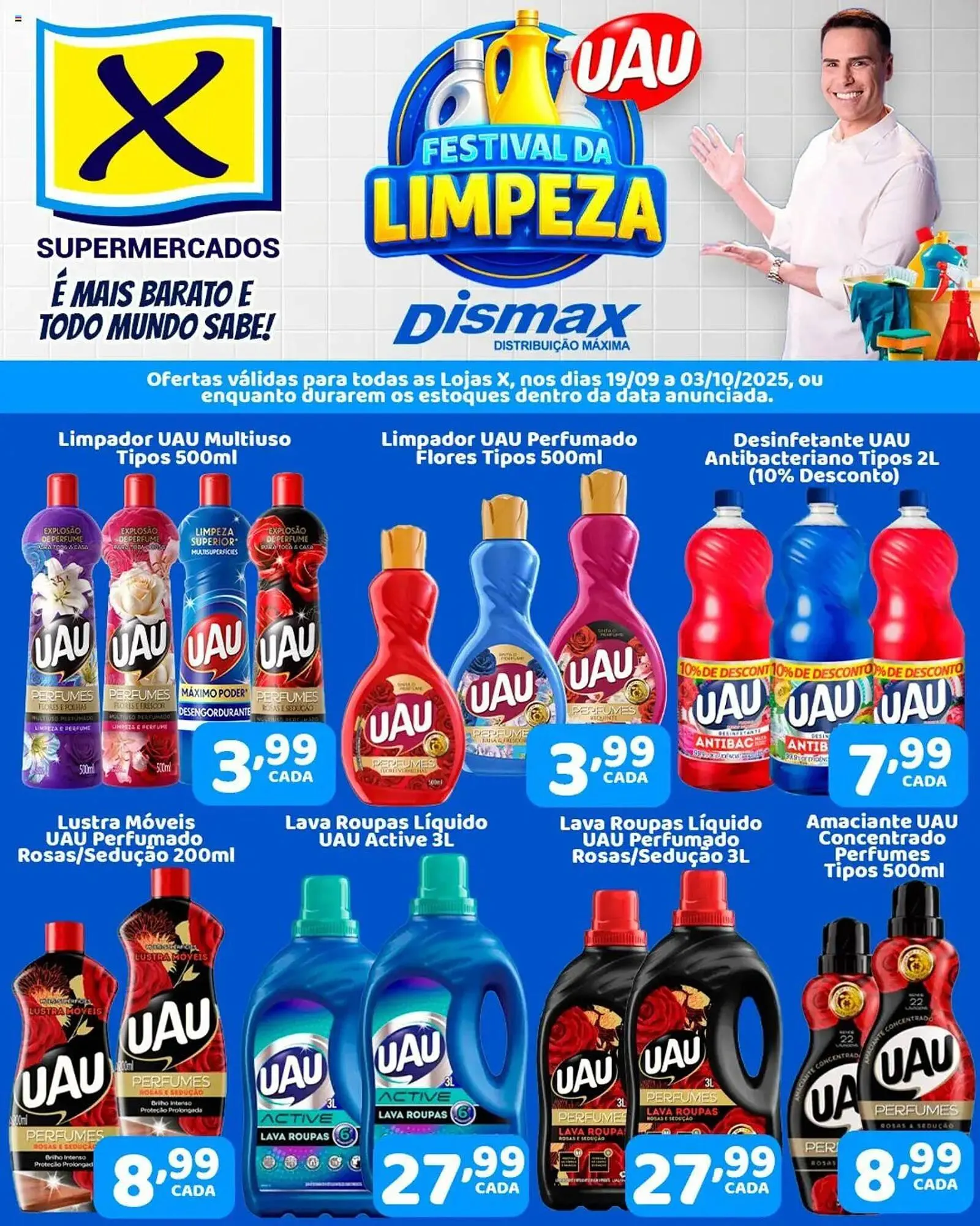 Encarte de Folheto X Supermercados 19 de setembro até 4 de outubro 2025 - Pagina 1