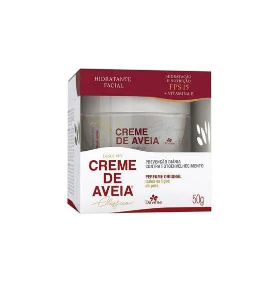Creme Facial Aveia Davene Clássico FPS15 50g