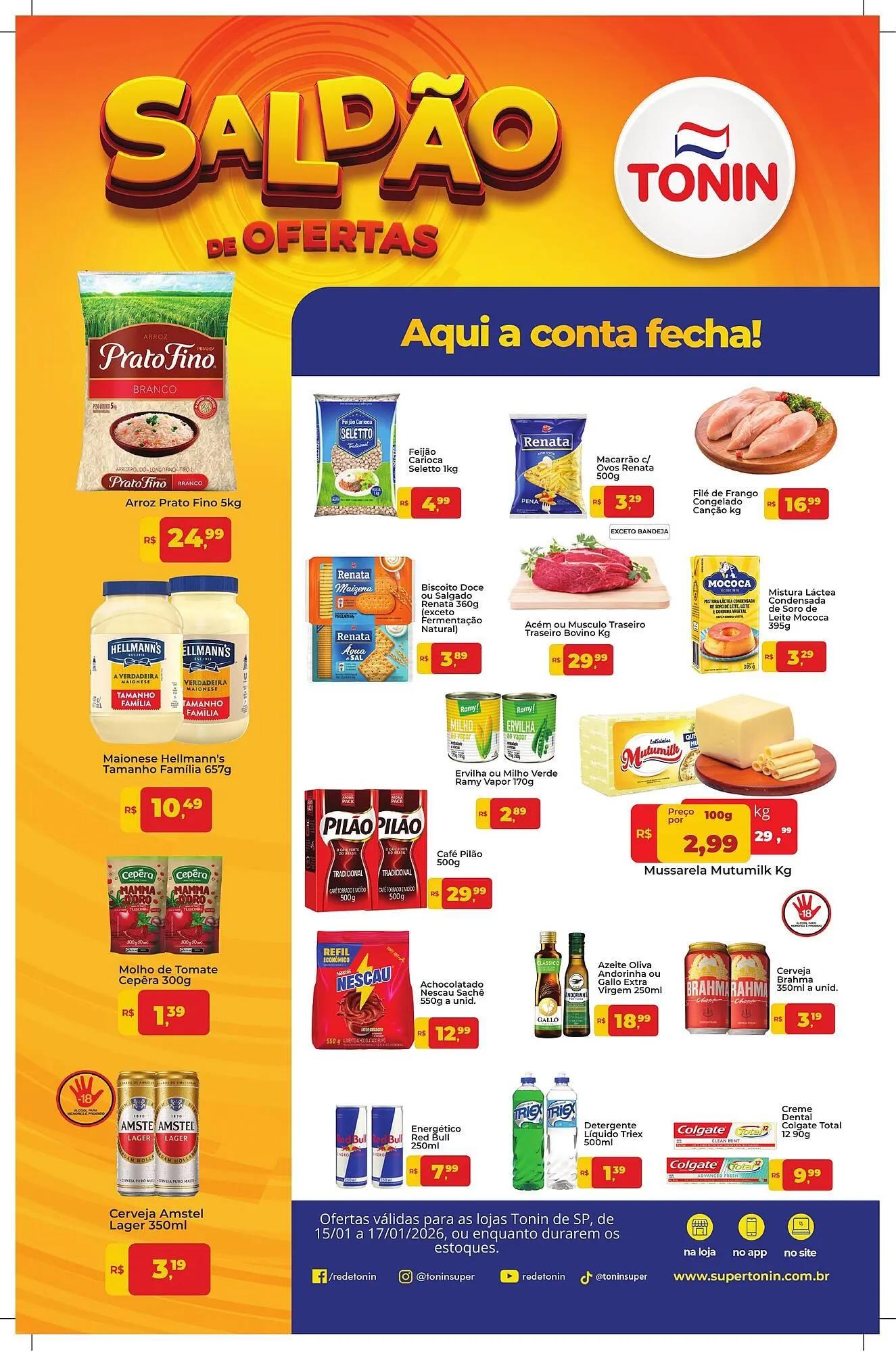 Encarte de Catálogo Tonin Superatacado 15 de janeiro até 17 de janeiro 2026 - Pagina 1