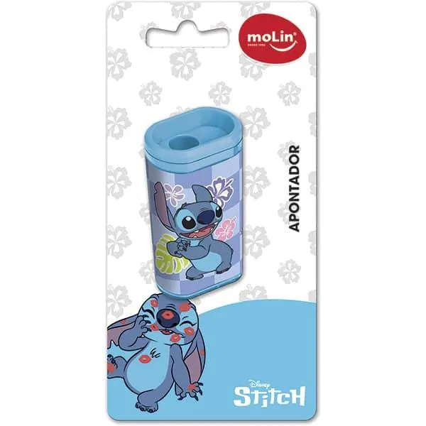 Apontador com Deposito Stitch Disney Sortido Molin - BT 1 UN