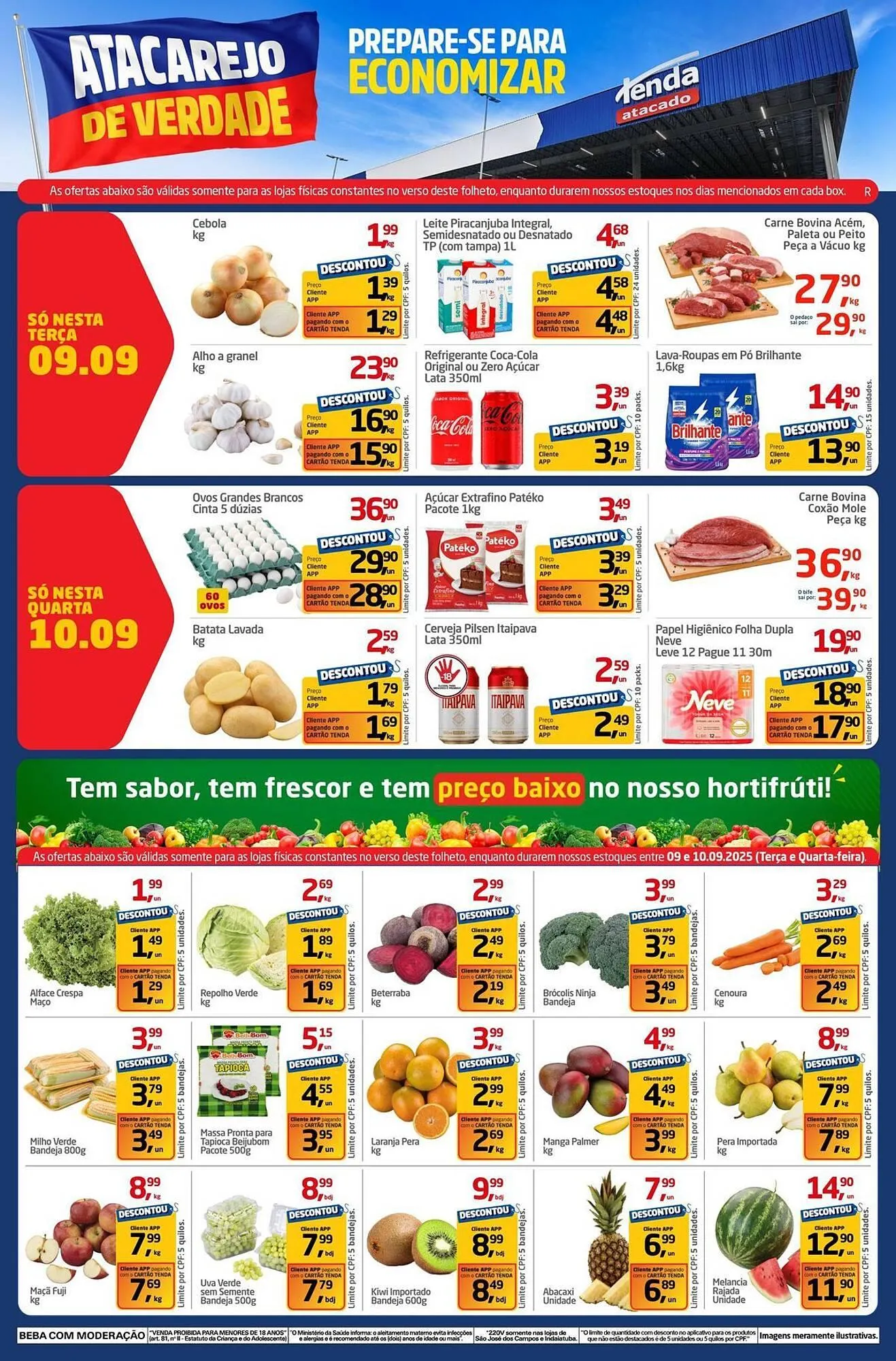 Encarte de Folheto Tenda Atacado 9 de setembro até 10 de setembro 2025 - Pagina 1