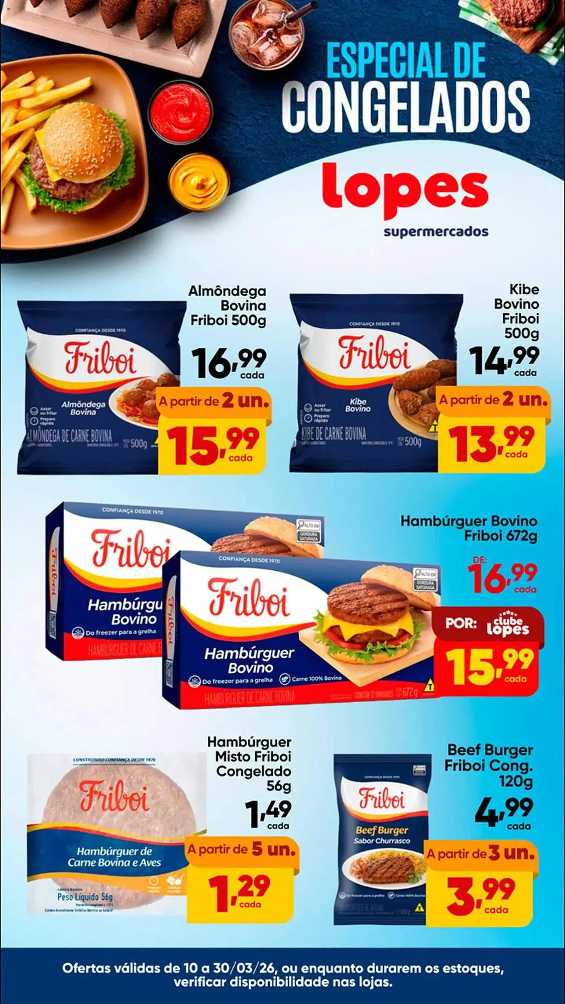 Encarte de Folheto Lopes Supermercados 10 de março até 31 de março 2026 - Pagina 1