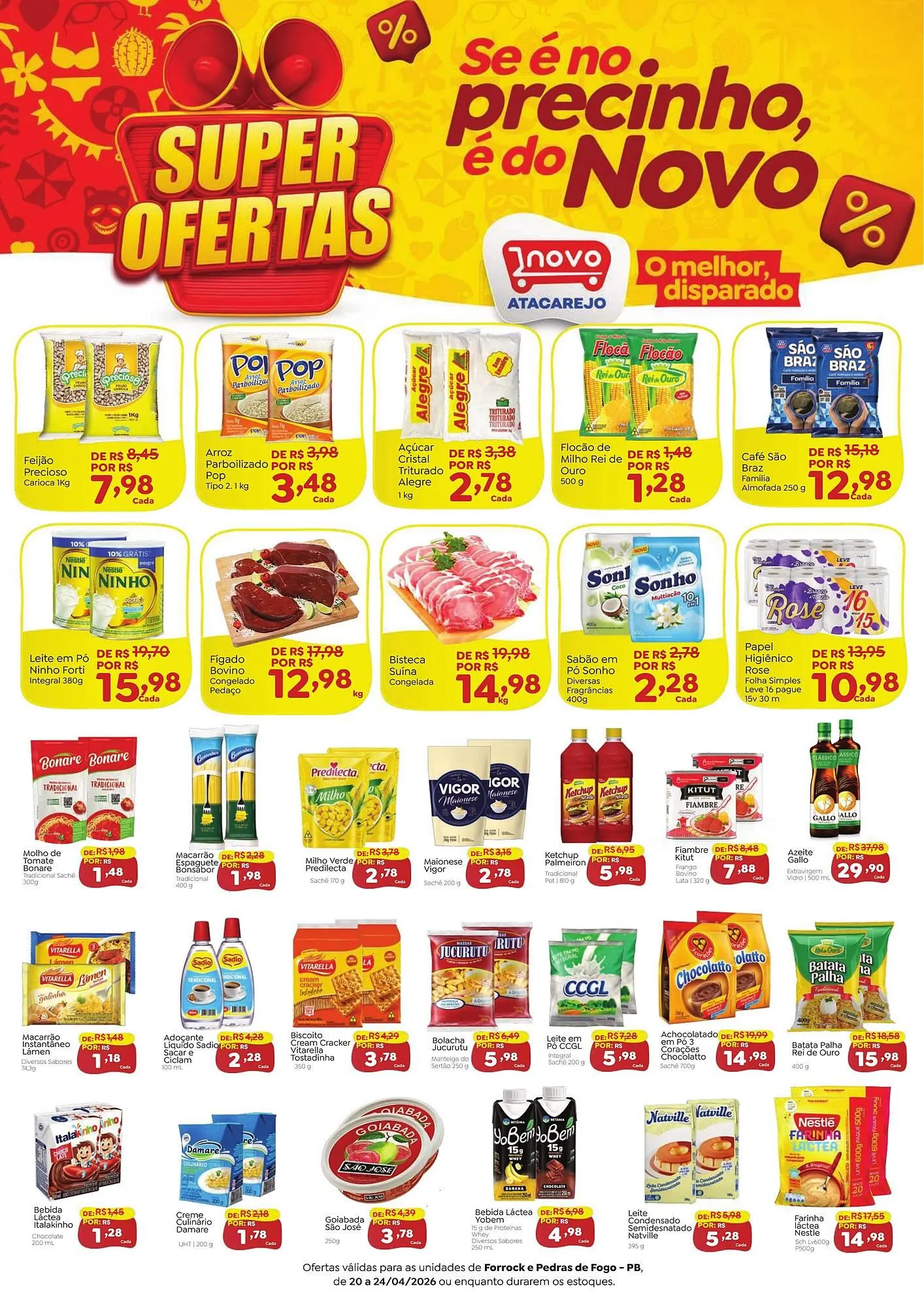 Encarte de Folheto Novo Atacarejo 20 de abril até 24 de abril 2026 - Pagina 1