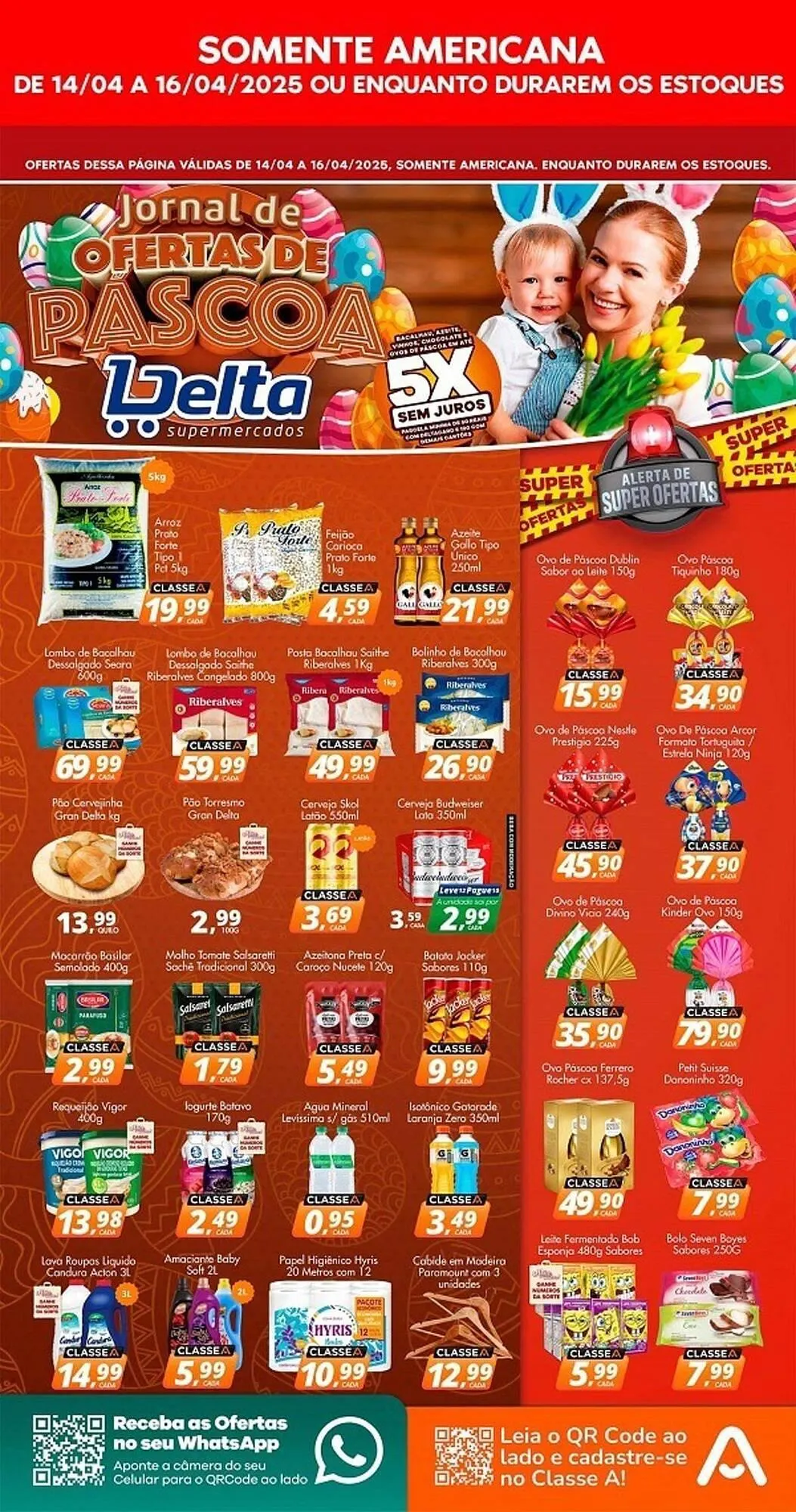 Encarte de Catálogo Delta Supermercados 14 de abril até 16 de abril 2025 - Pagina 1