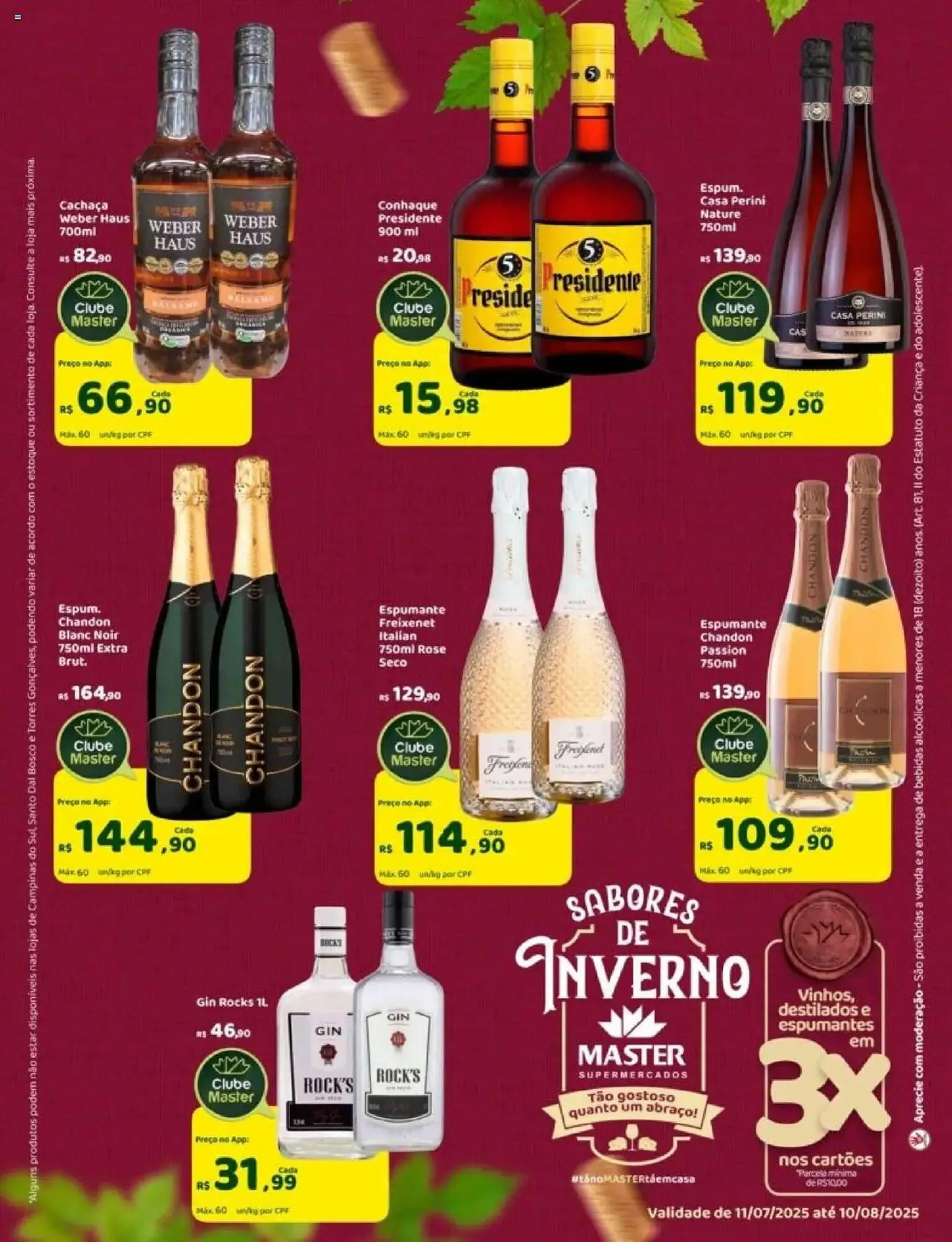 Encarte de Catálogo Master Supermercados 11 de julho até 11 de agosto 2025 - Pagina 8