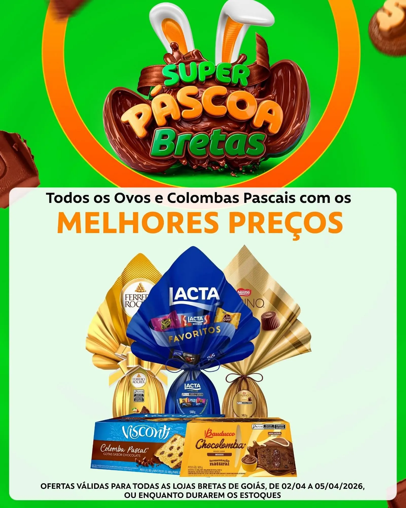 Encarte de Catálogo Supermercados Bretas 3 de abril até 5 de abril 2026 - Pagina 1