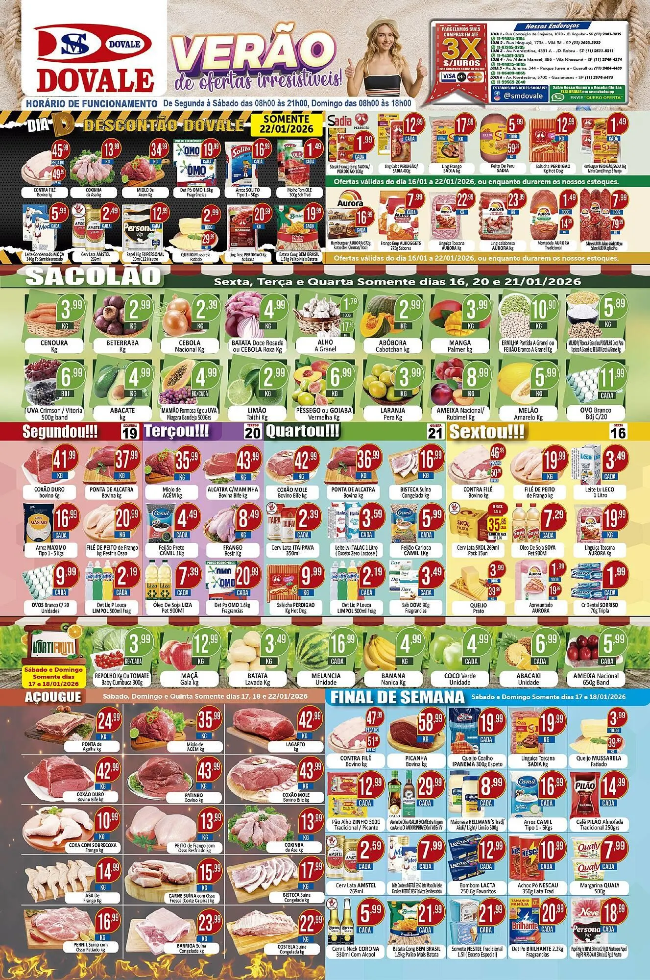 Encarte de Folheto Dovale 16 de janeiro até 22 de janeiro 2026 - Pagina 1