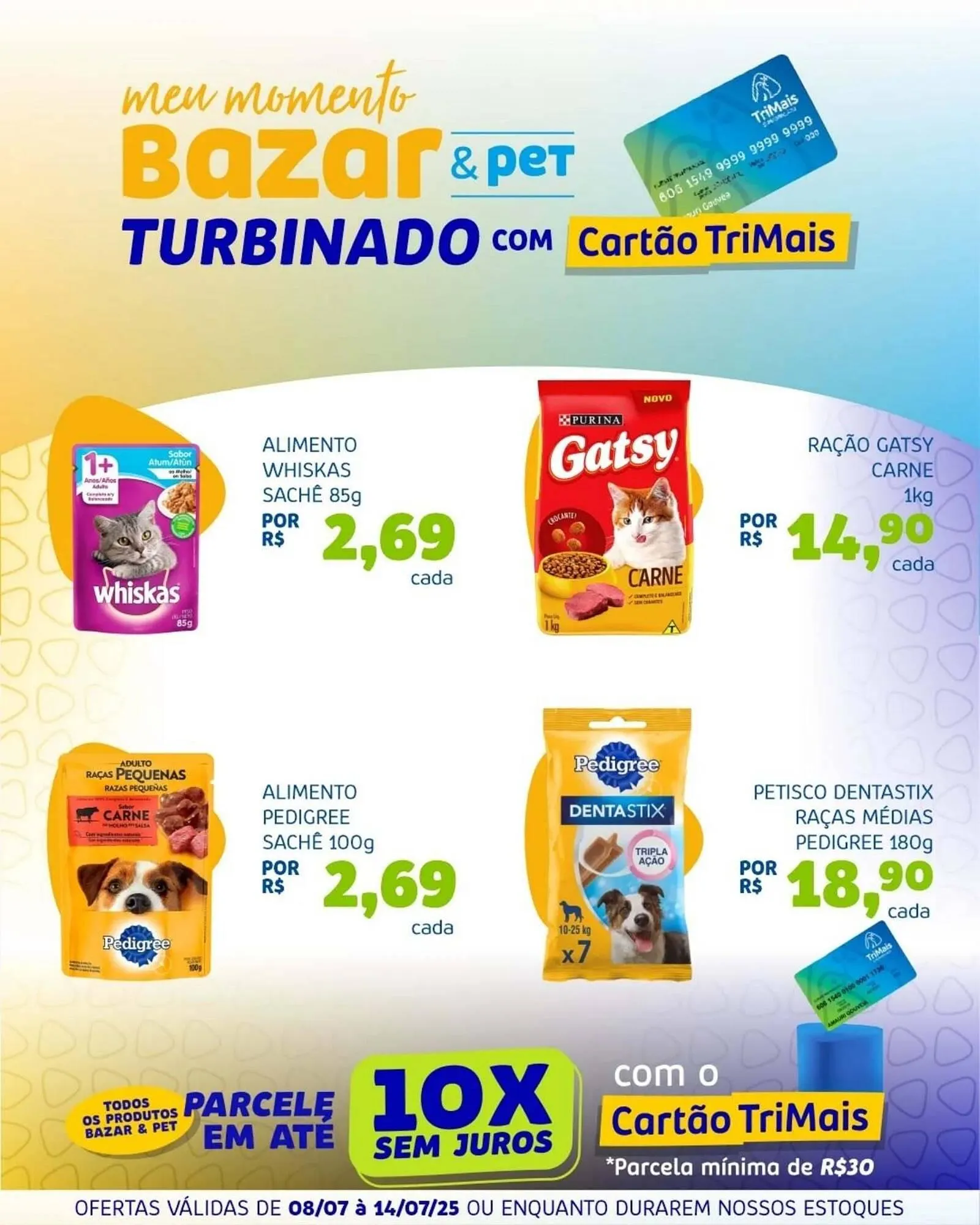 Encarte de Catálogo Trimais Supermercado 10 de julho até 14 de julho 2025 - Pagina 1