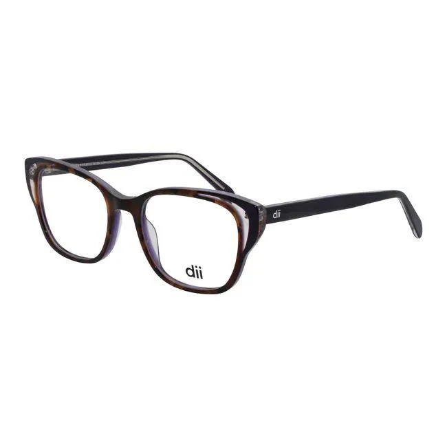 Armação de Óculos de Grau Feminina Dii Collection Gatinho 4056 Cor Demi Marrom com Lilás