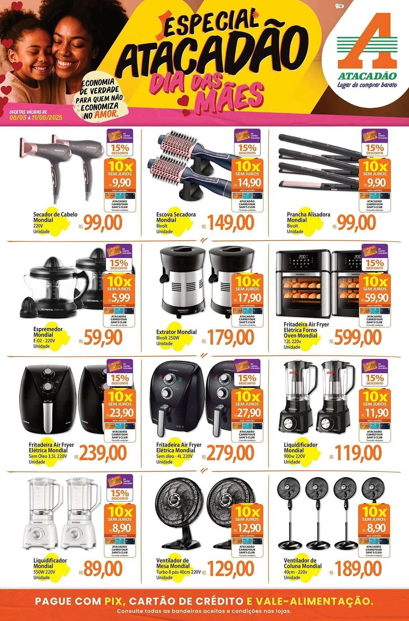 Encarte de Catálogo Atacadão 8 de maio até 11 de maio 2025 - Pagina 1