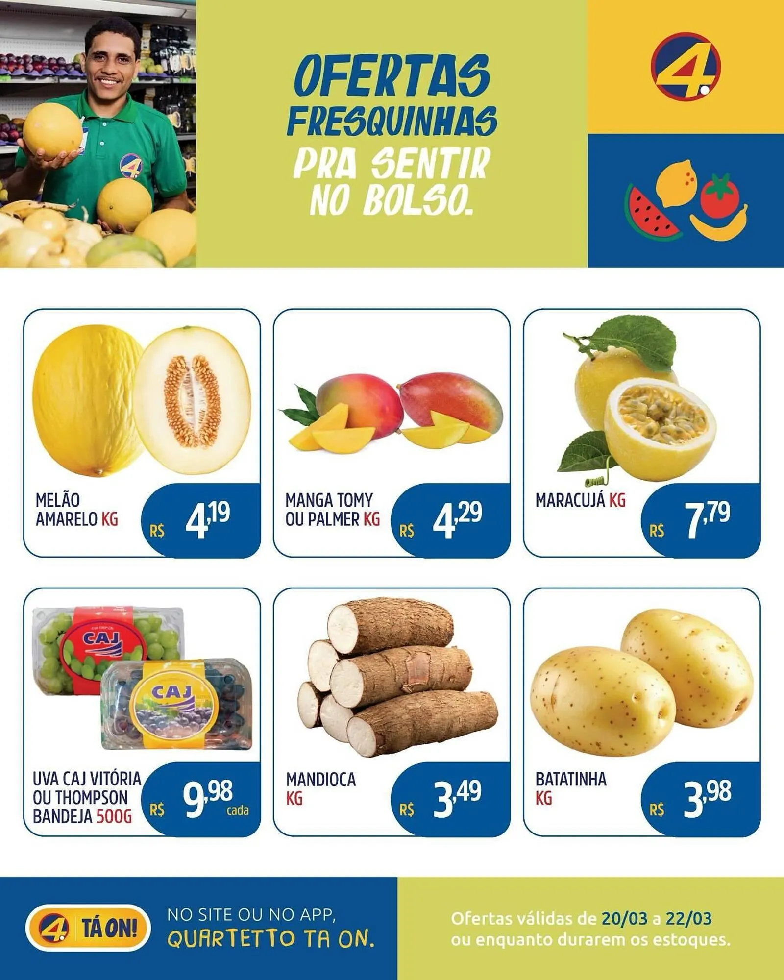 Encarte de Catálogo Quartetto Supermercados 20 de março até 22 de março 2026 - Pagina 3