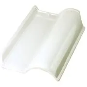 Telha de Cerâmica Esmaltada 6mm Branca 41,5x25x40,5cm - Temax