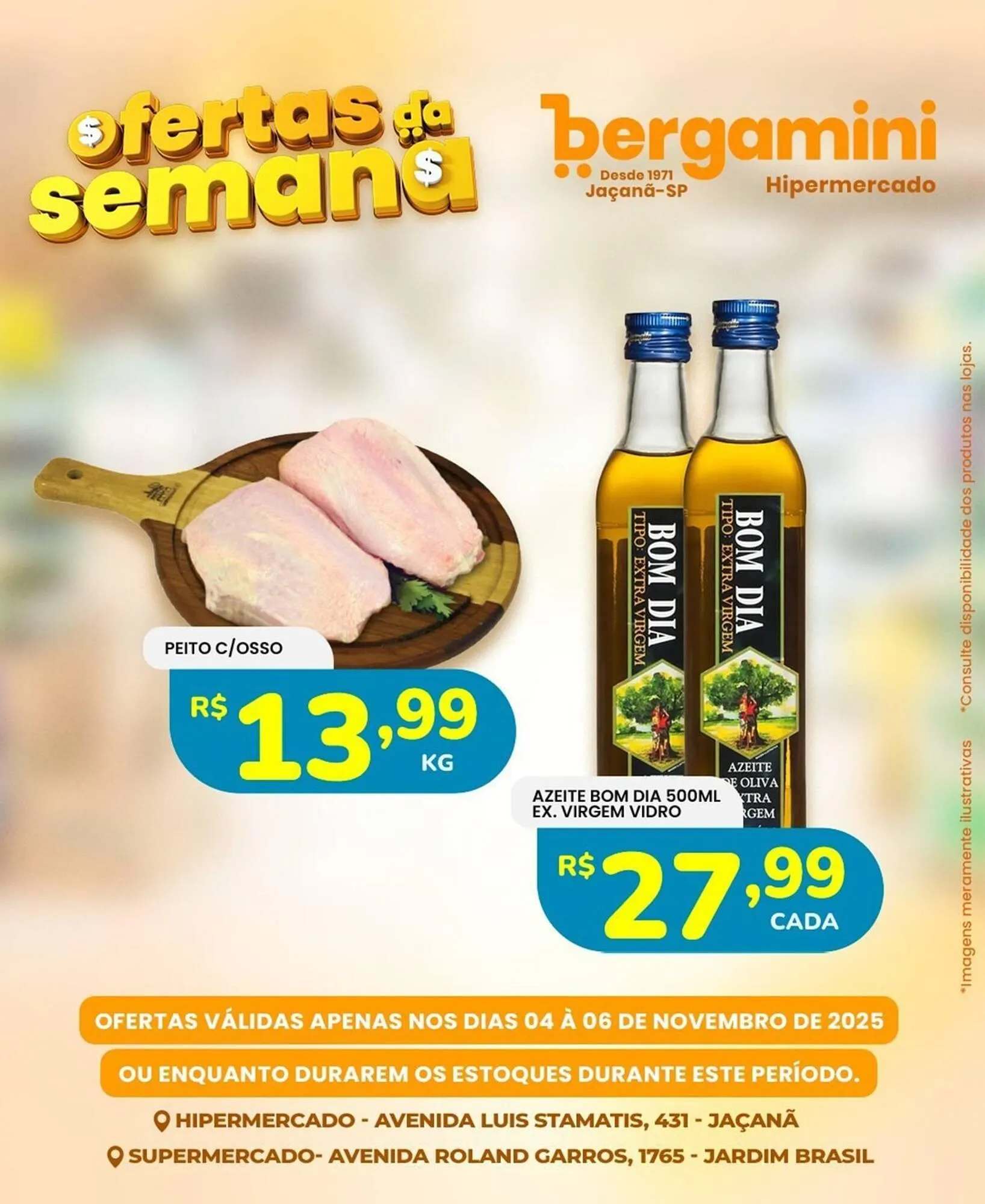 Encarte de Catálogo Supermercado Bergamini 4 de novembro até 6 de novembro 2025 - Pagina 1