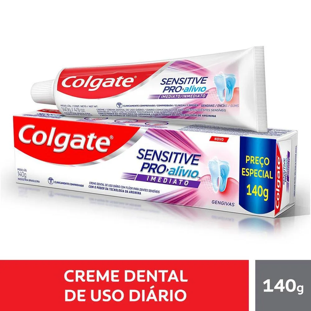 Creme Dental Colgate Sensitive Pro Alívio 140g Gengivas