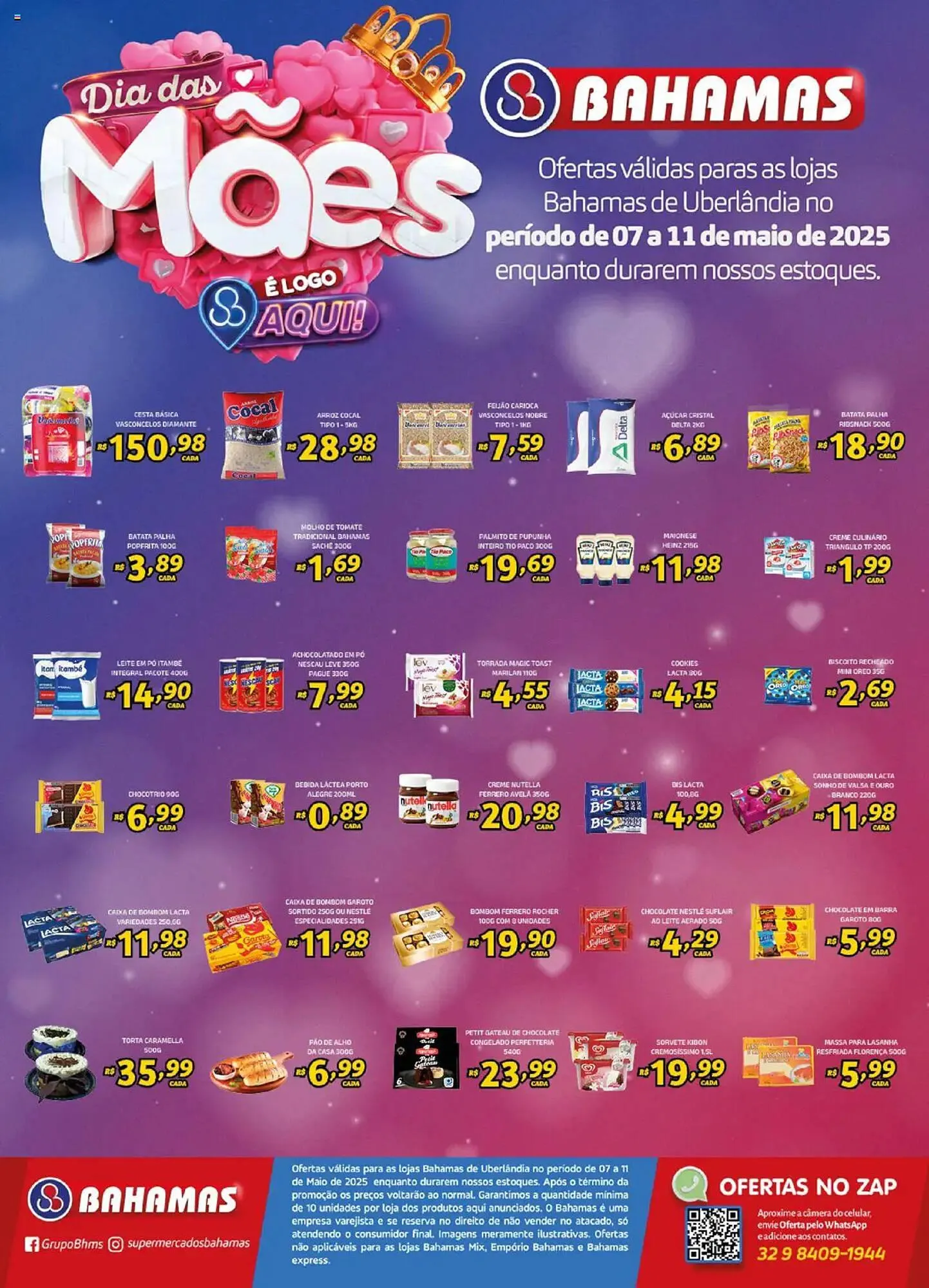 Encarte de Catálogo Bahamas Supermercados 7 de maio até 11 de maio 2025 - Pagina 1