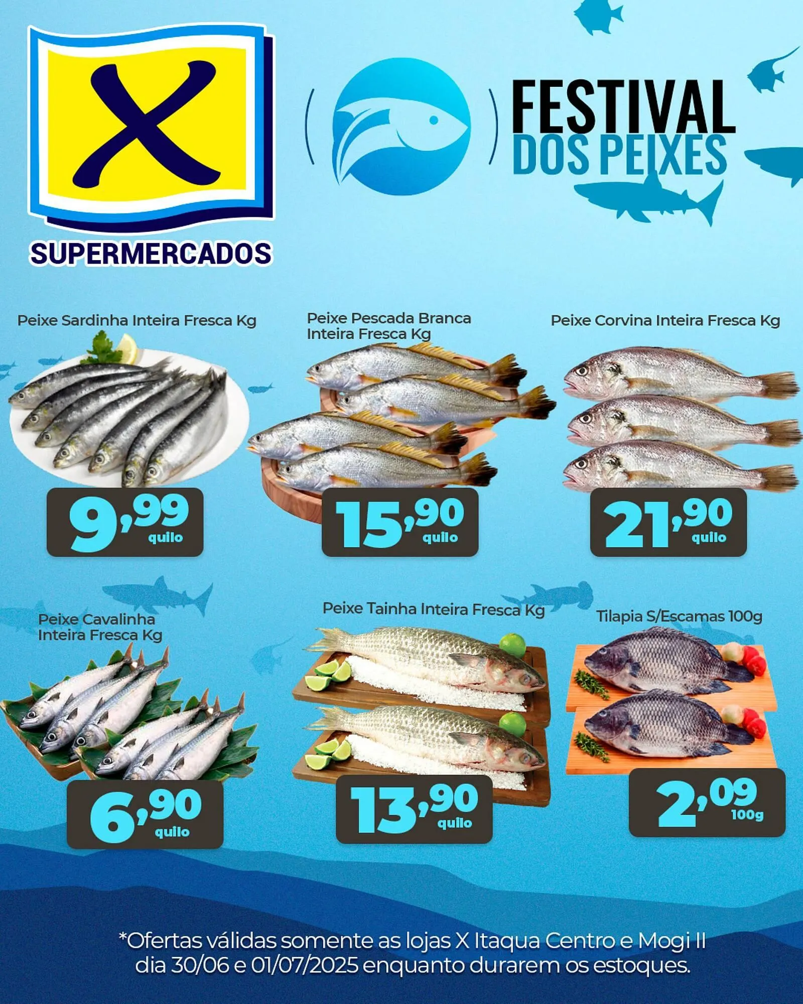 Encarte de Catálogo X Supermercados 30 de junho até 1 de julho 2025 - Pagina 1