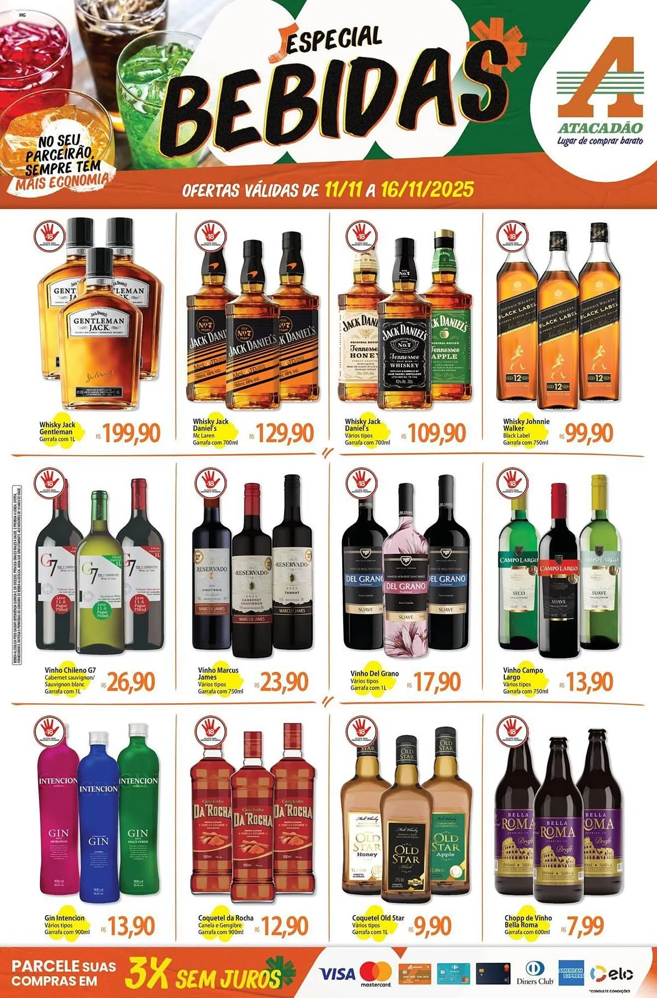 Encarte de Folheto Atacadão 11 de novembro até 16 de novembro 2025 - Pagina 1