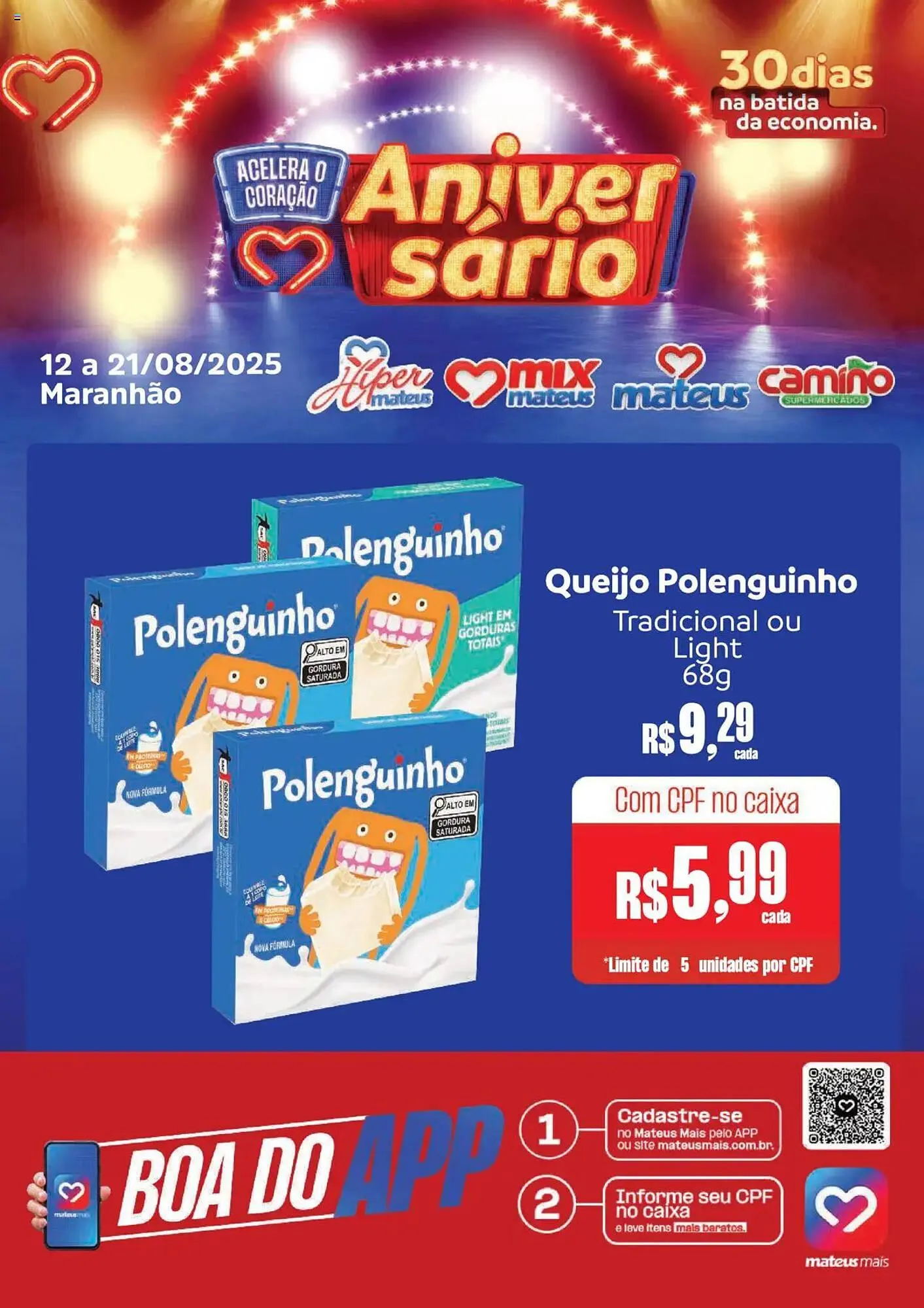 Encarte de Catálogo Supermercados Mateus 12 de agosto até 21 de agosto 2025 - Pagina 1