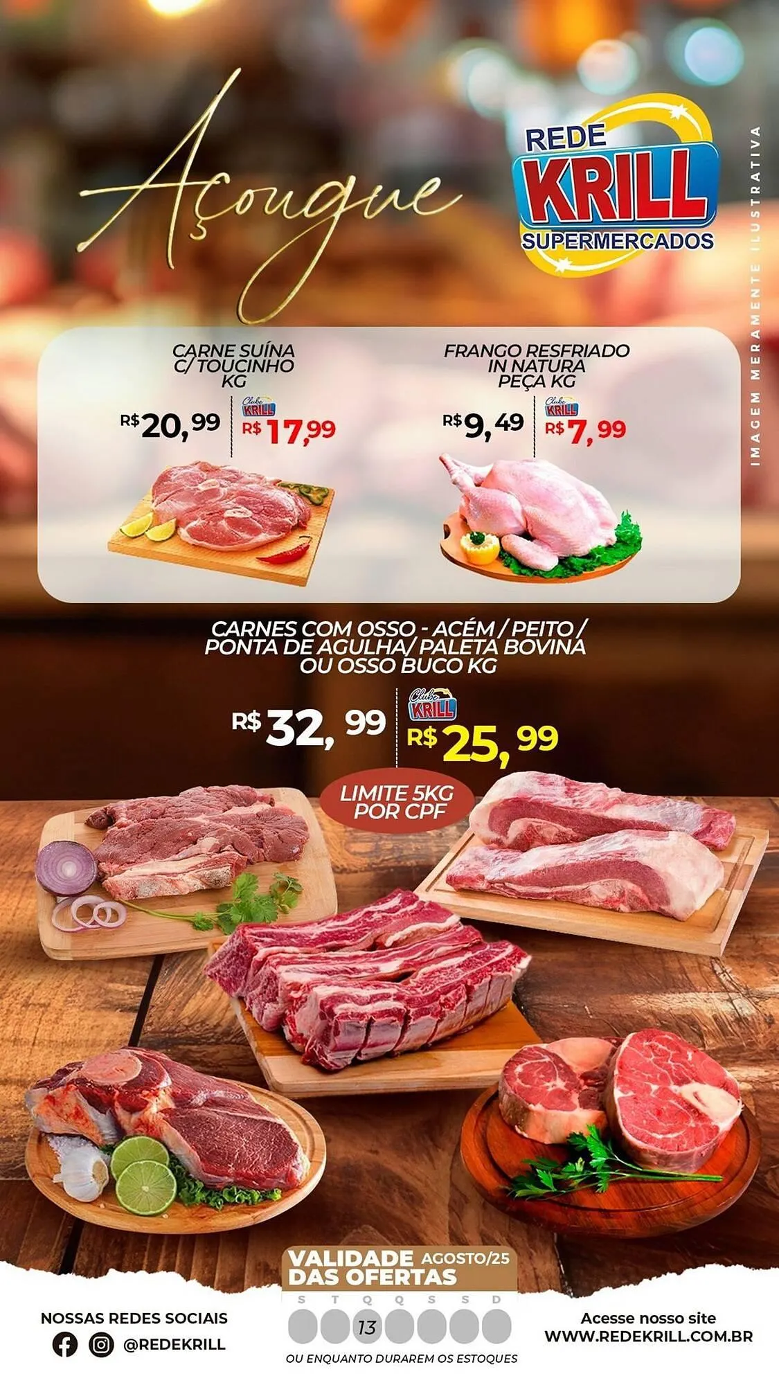 Encarte de Catálogo Rede Krill 13 de agosto até 25 de agosto 2025 - Pagina 1