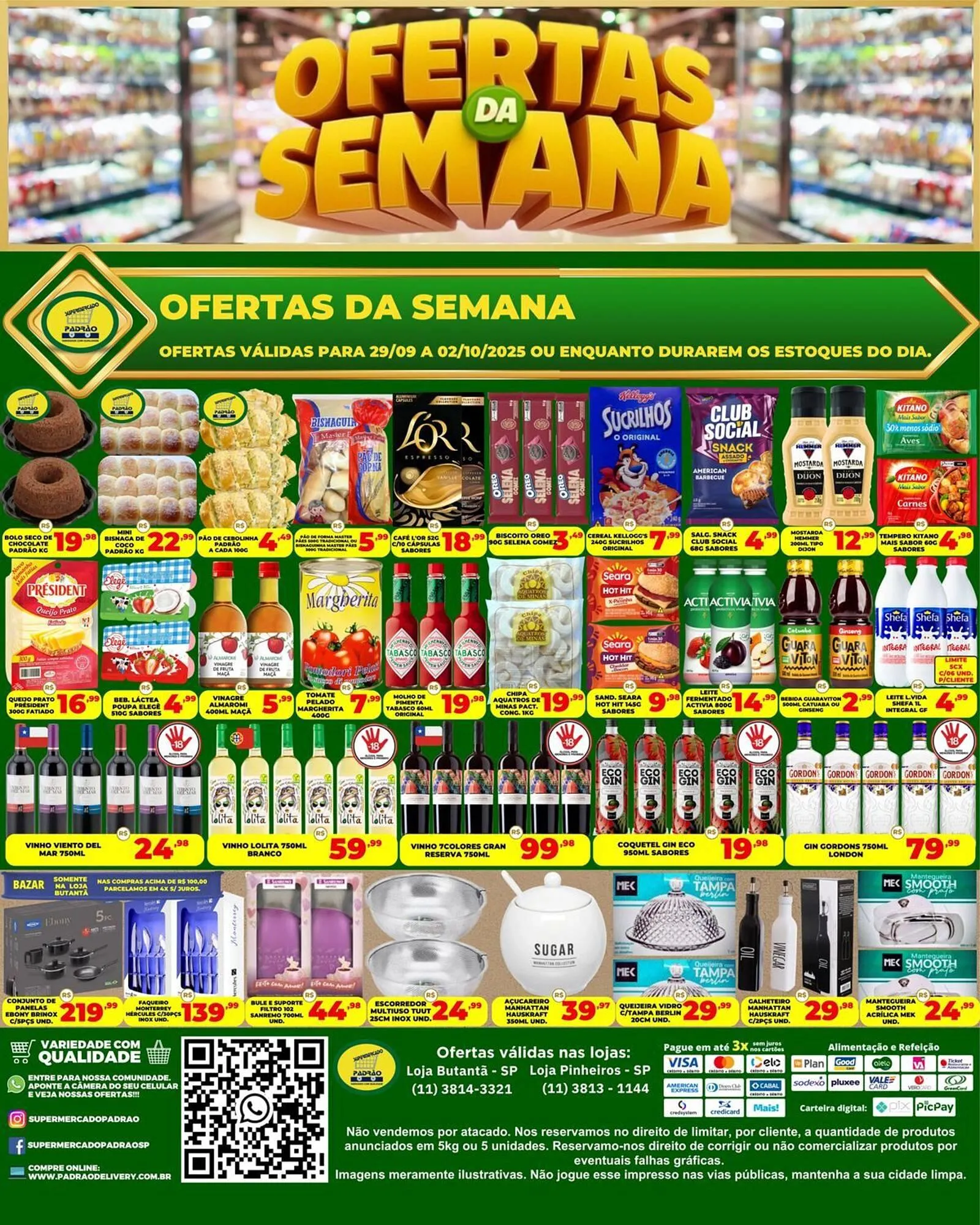 Encarte de Folheto Supermercado Padrão 30 de setembro até 2 de outubro 2025 - Pagina 1