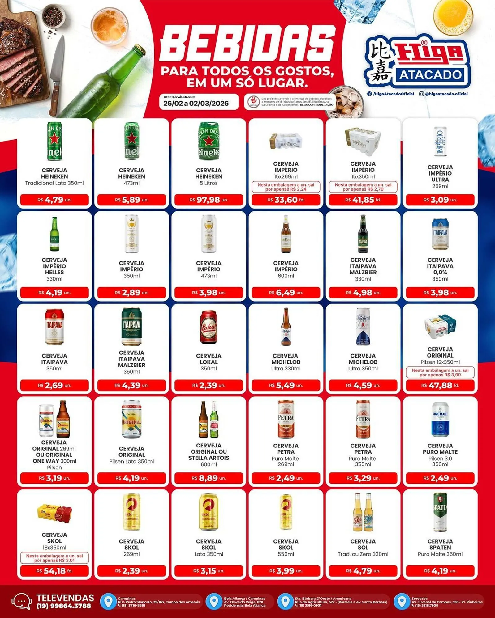 Encarte de Folheto Higa Atacado 26 de fevereiro até 2 de março 2026 - Pagina 2