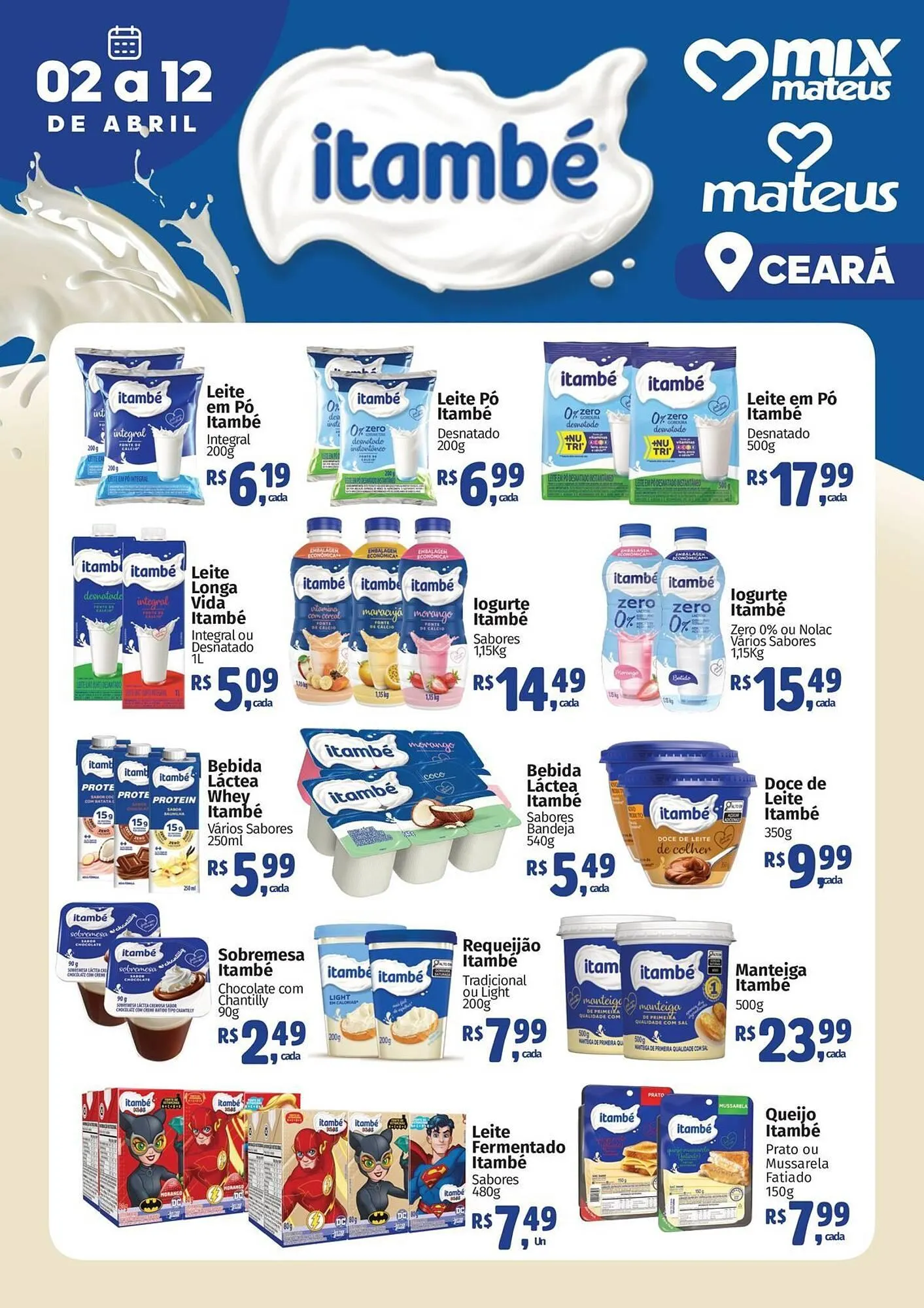 Encarte de Catálogo Supermercados Mateus 3 de abril até 12 de abril 2026 - Pagina 1