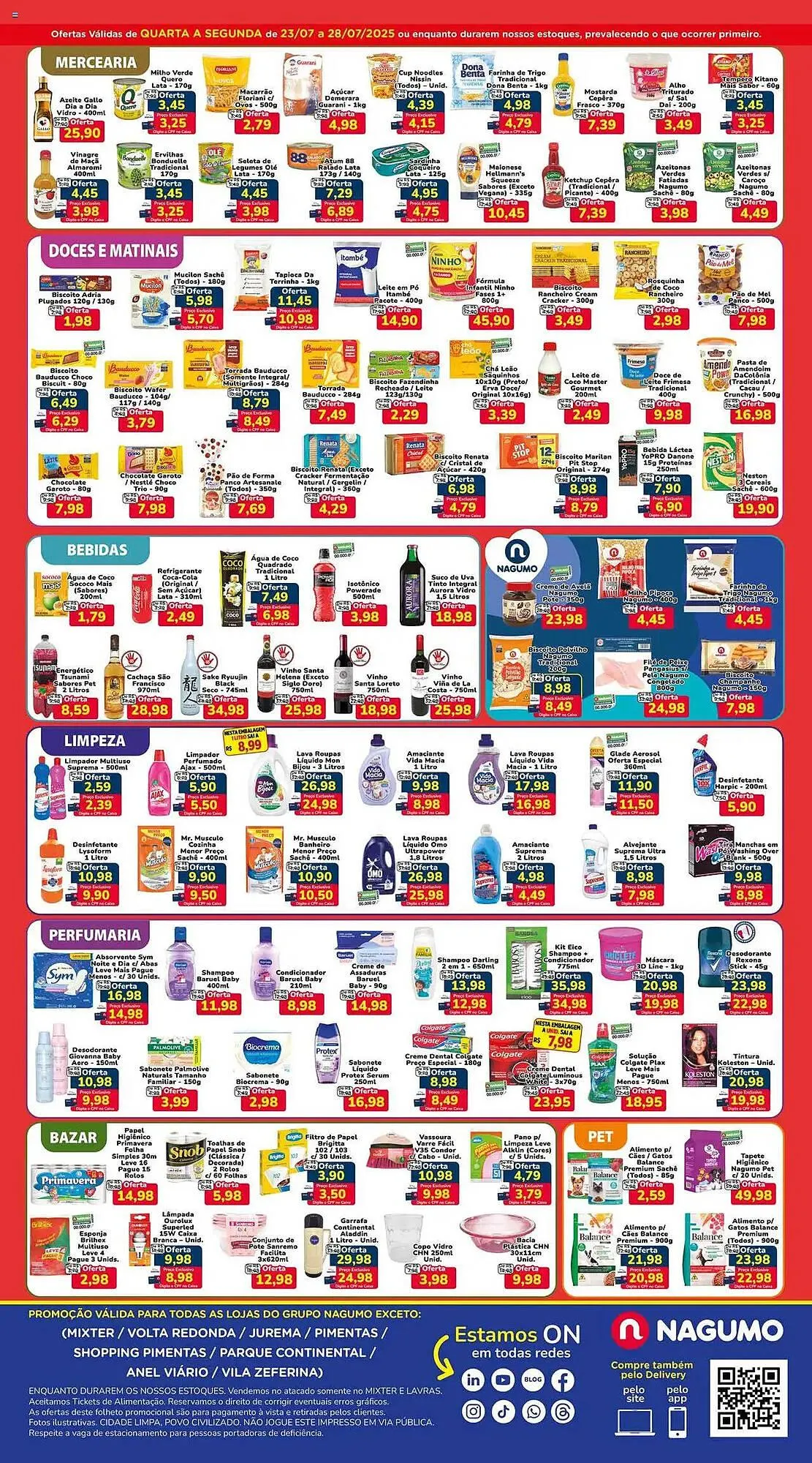 Encarte de Catálogo Nagumo 23 de julho até 28 de julho 2025 - Pagina 2