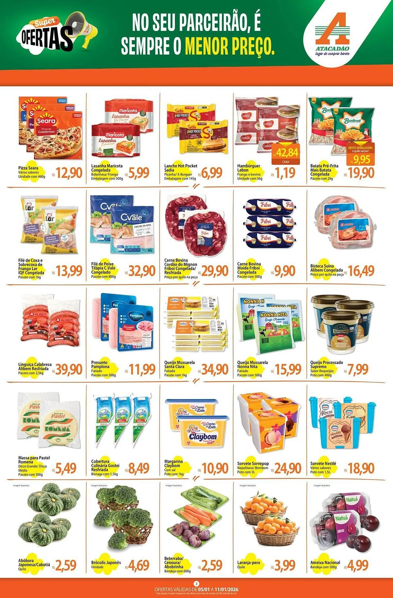 Encarte de Folheto Atacadão 6 de janeiro até 11 de janeiro 2026 - Pagina 3