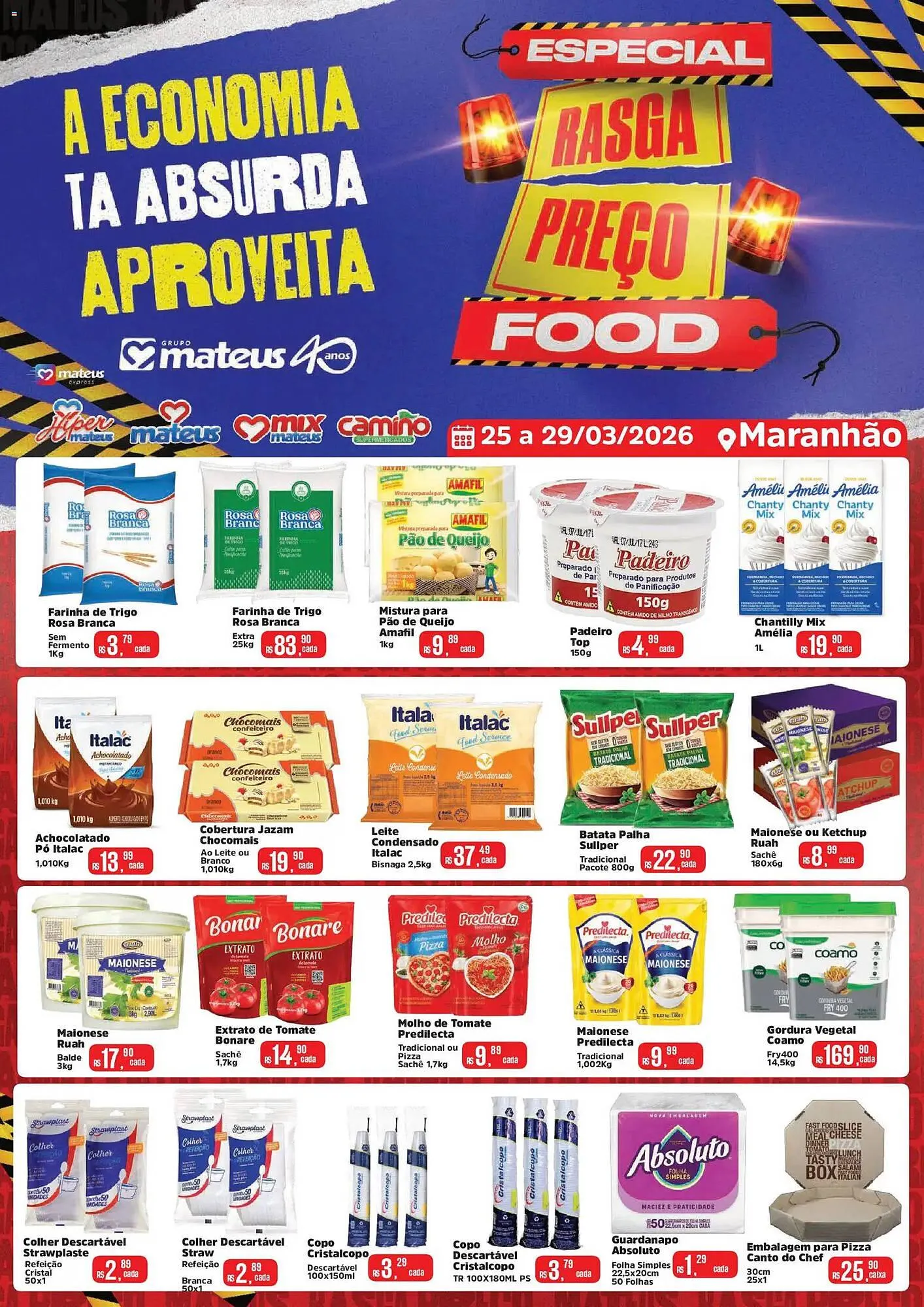 Encarte de Catálogo Supermercados Mateus 25 de março até 29 de março 2026 - Pagina 1