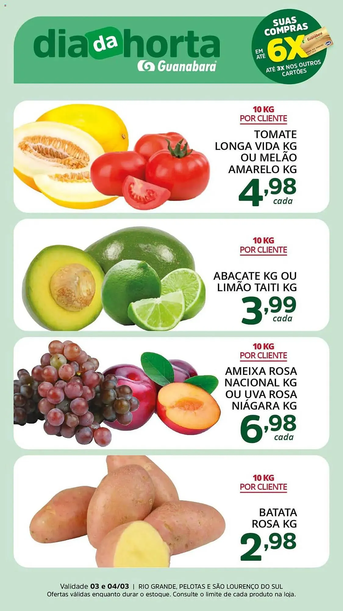 Encarte de Encarte Supermercados Guanabara 3 de março até 4 de março 2026 - Pagina 1