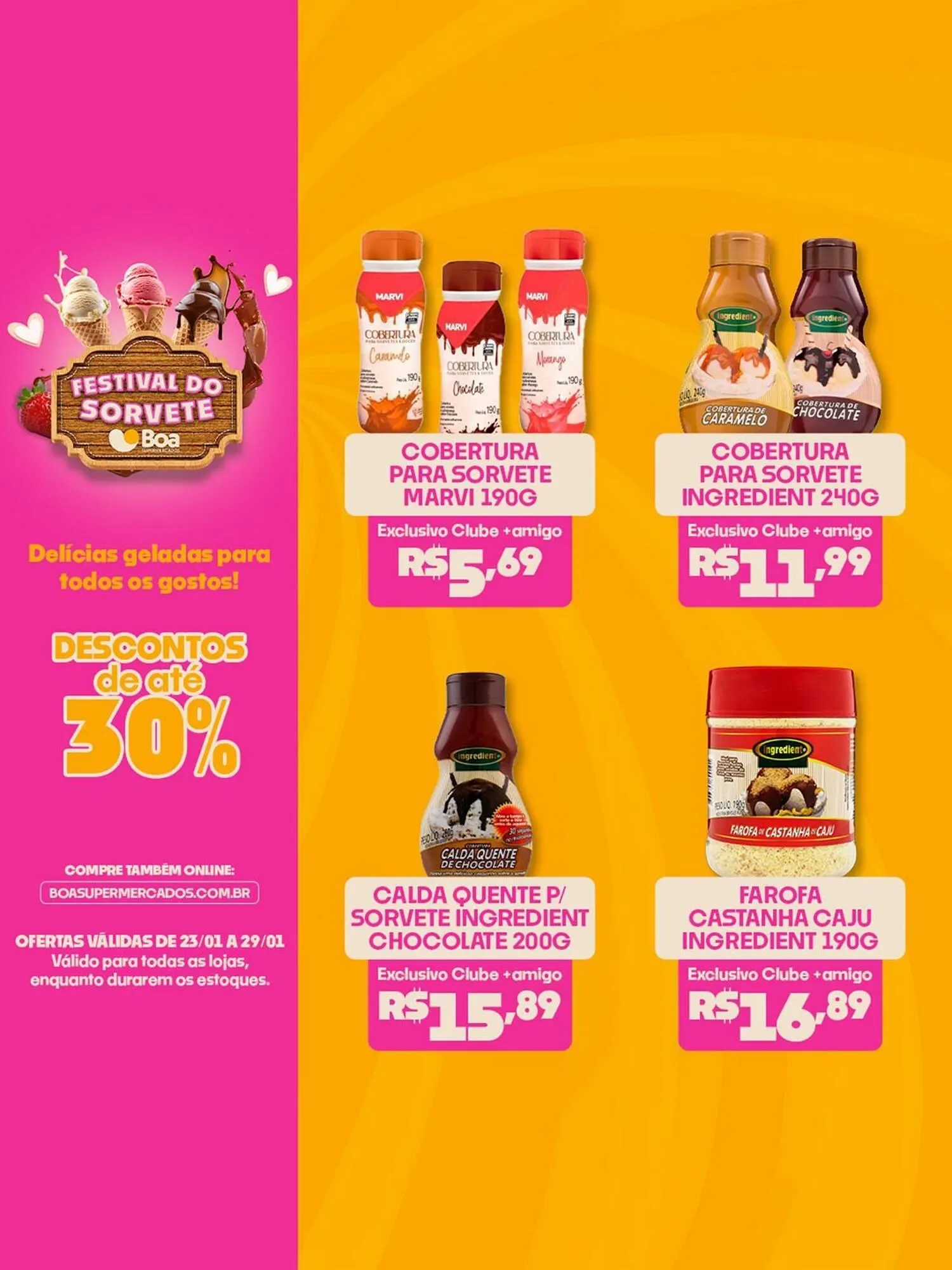 Encarte de Tabloide Boa Supermercados 23 de janeiro até 29 de janeiro 2026 - Pagina 3