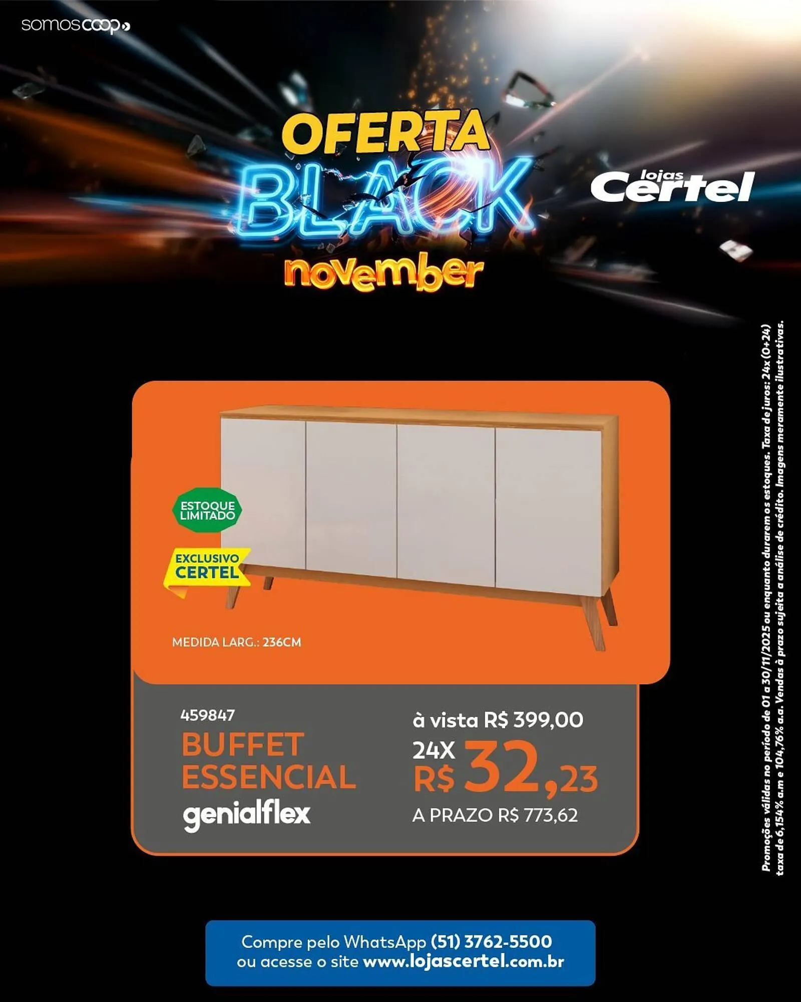 Encarte de Folheto Lojas Certel 7 de novembro até 30 de novembro 2025 - Pagina 3