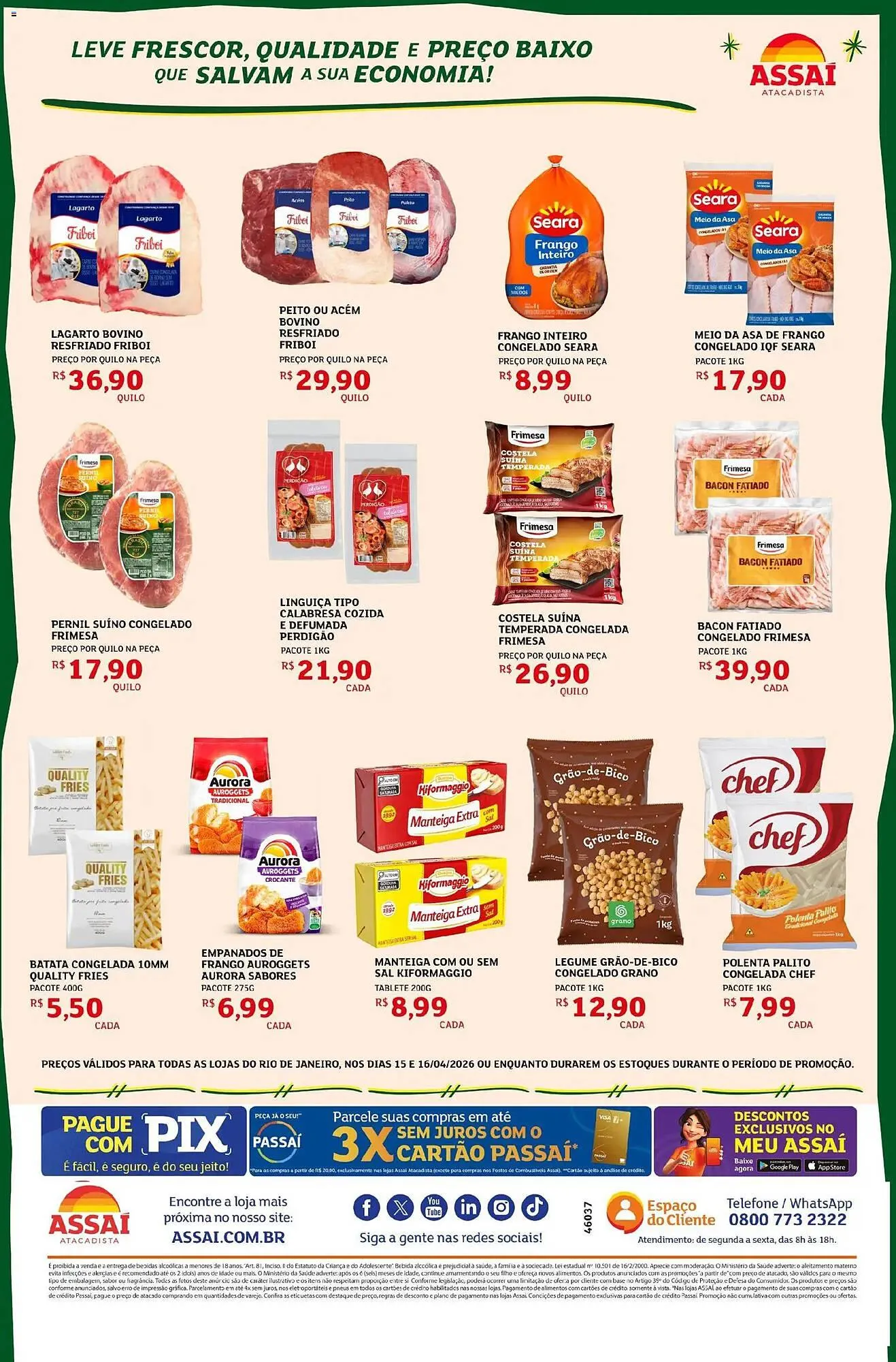 Encarte de Encarte Assaí Atacadista 15 de abril até 16 de abril 2026 - Pagina 2