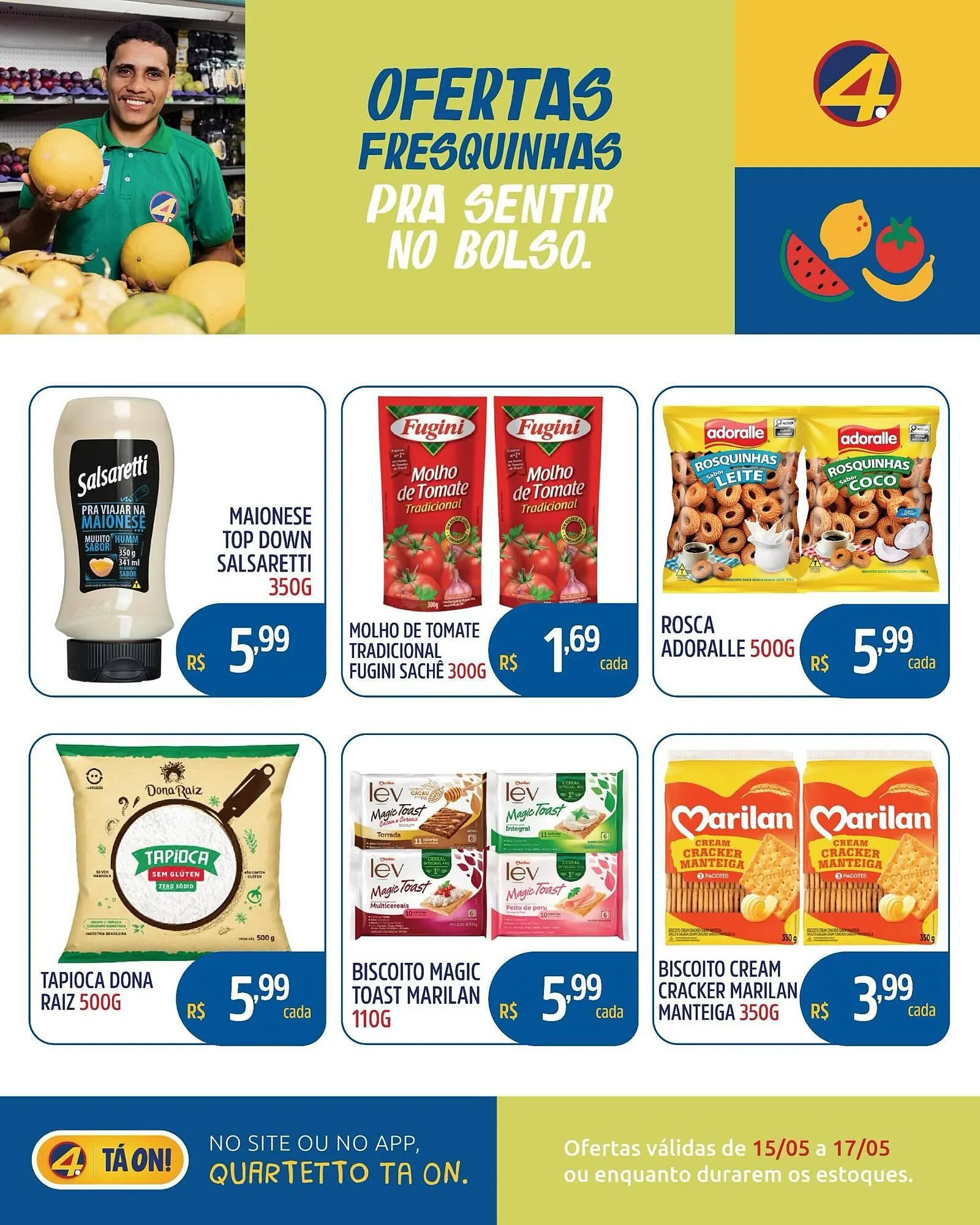 Encarte de Catálogo Quartetto Supermercados 15 de maio até 17 de maio 2026 - Pagina 9
