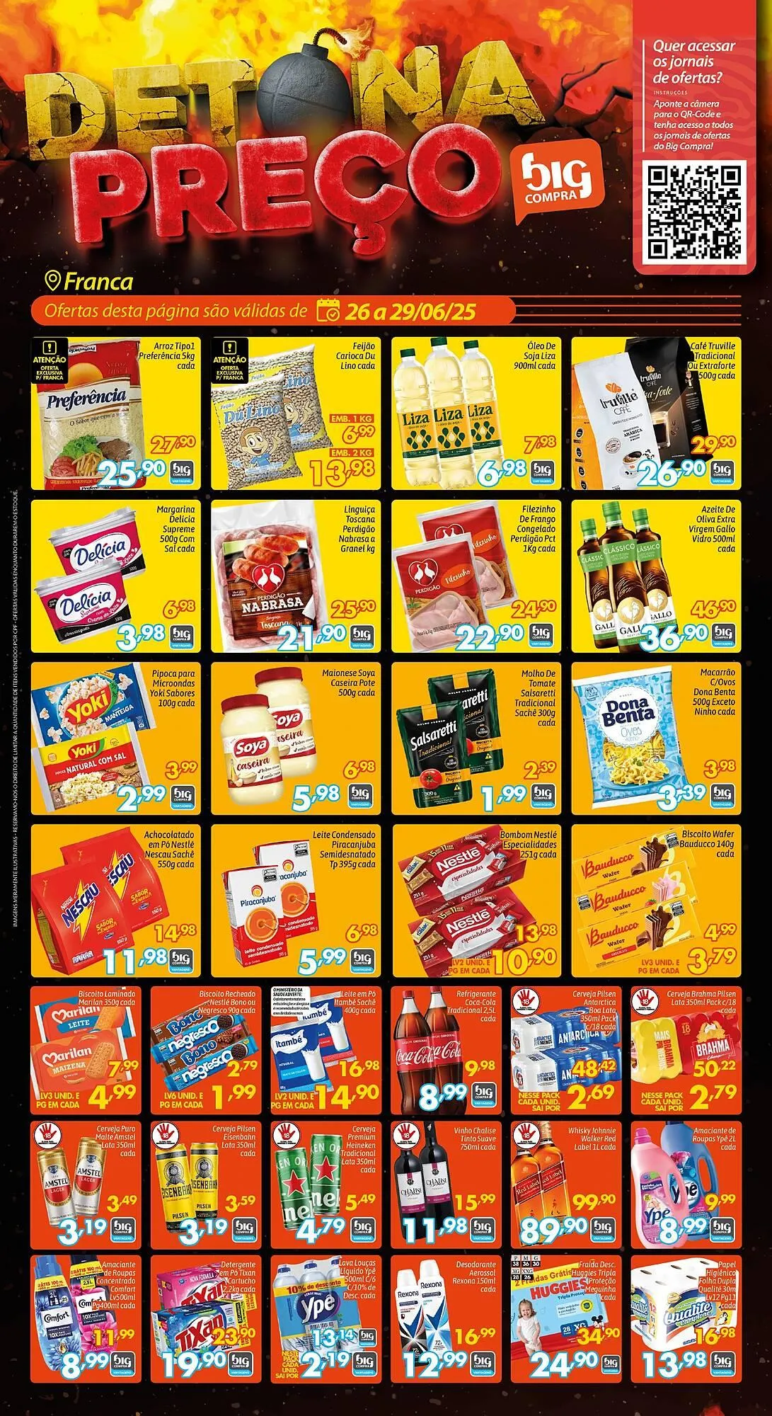 Encarte de Catálogo Supermercados Big Compra 26 de junho até 29 de junho 2025 - Pagina 1