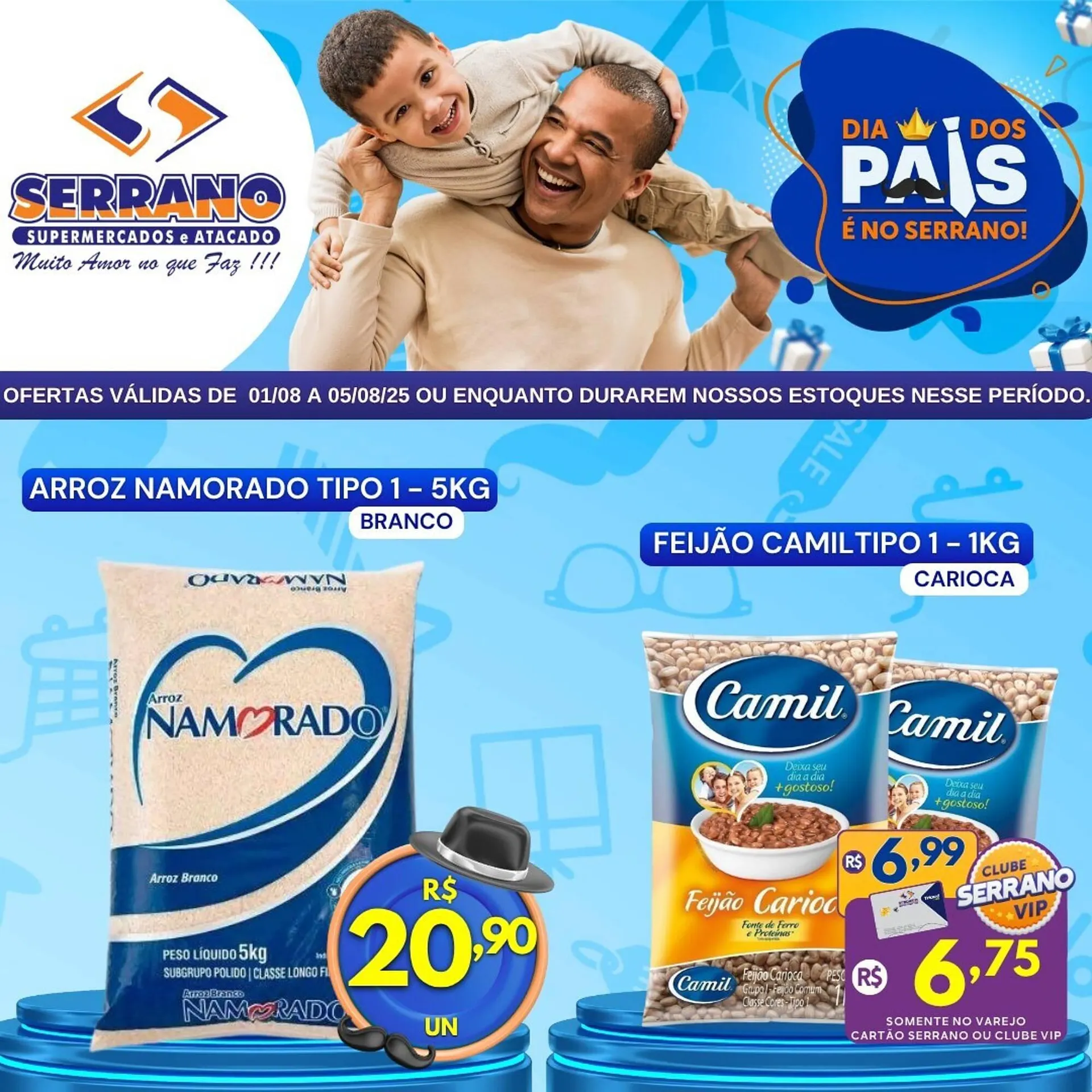 Encarte de Catálogo Serrano Supermercado 1 de agosto até 5 de agosto 2025 - Pagina 1