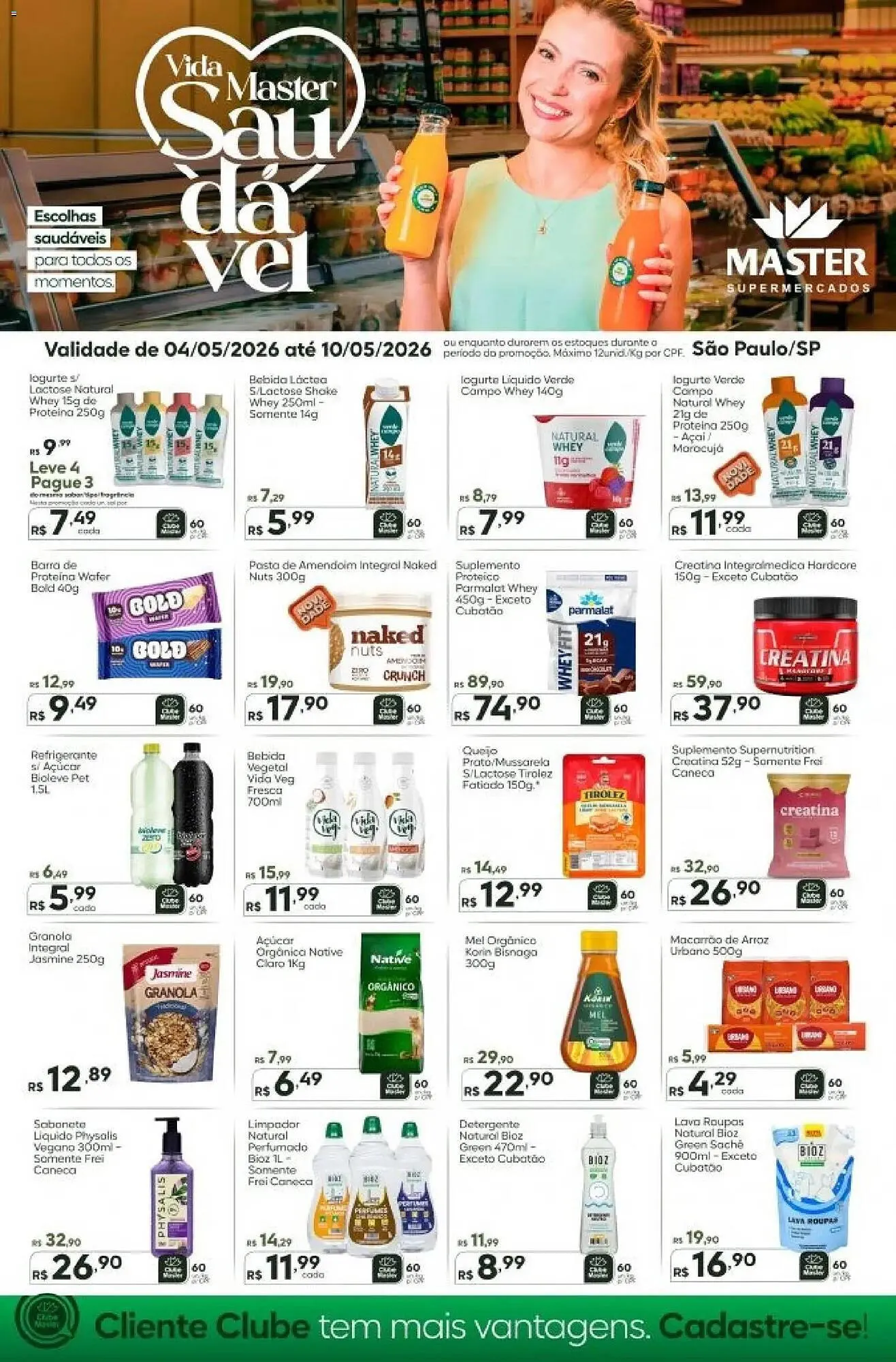 Encarte de Folheto Master Supermercados 4 de maio até 10 de maio 2026 - Pagina 1